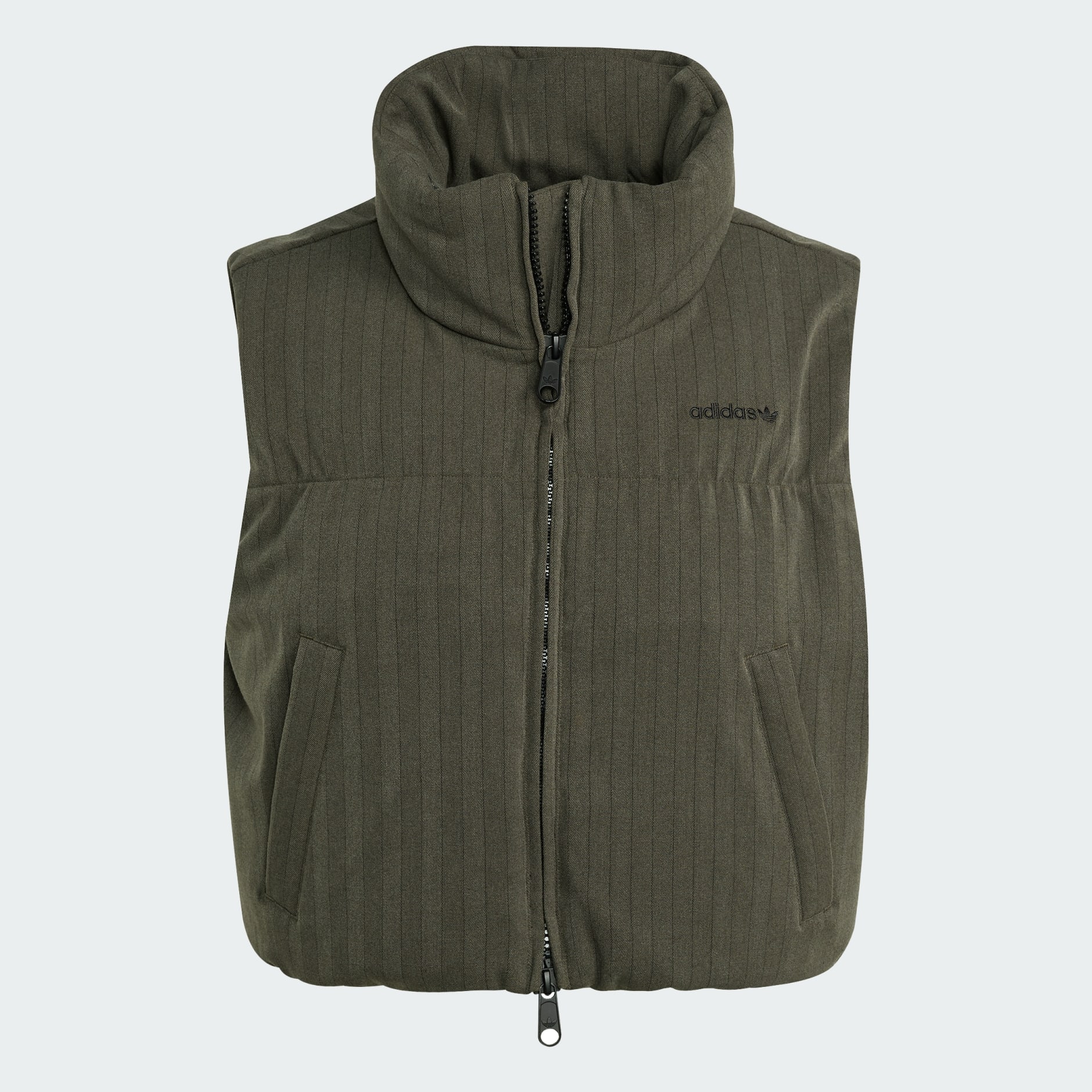 ESSENTIALS HERRINGBONE DOWN VEST