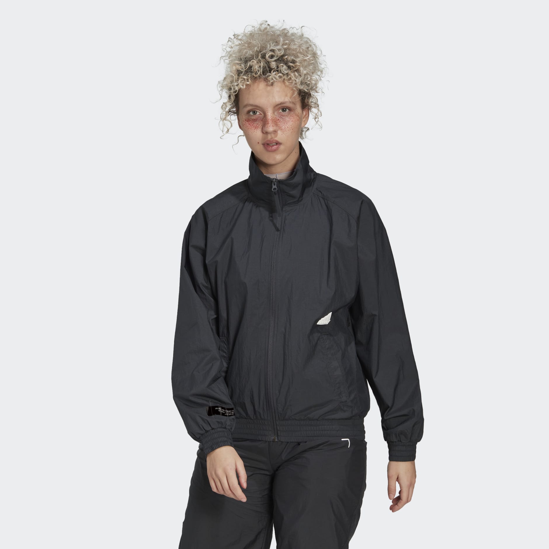 Woven Track Top