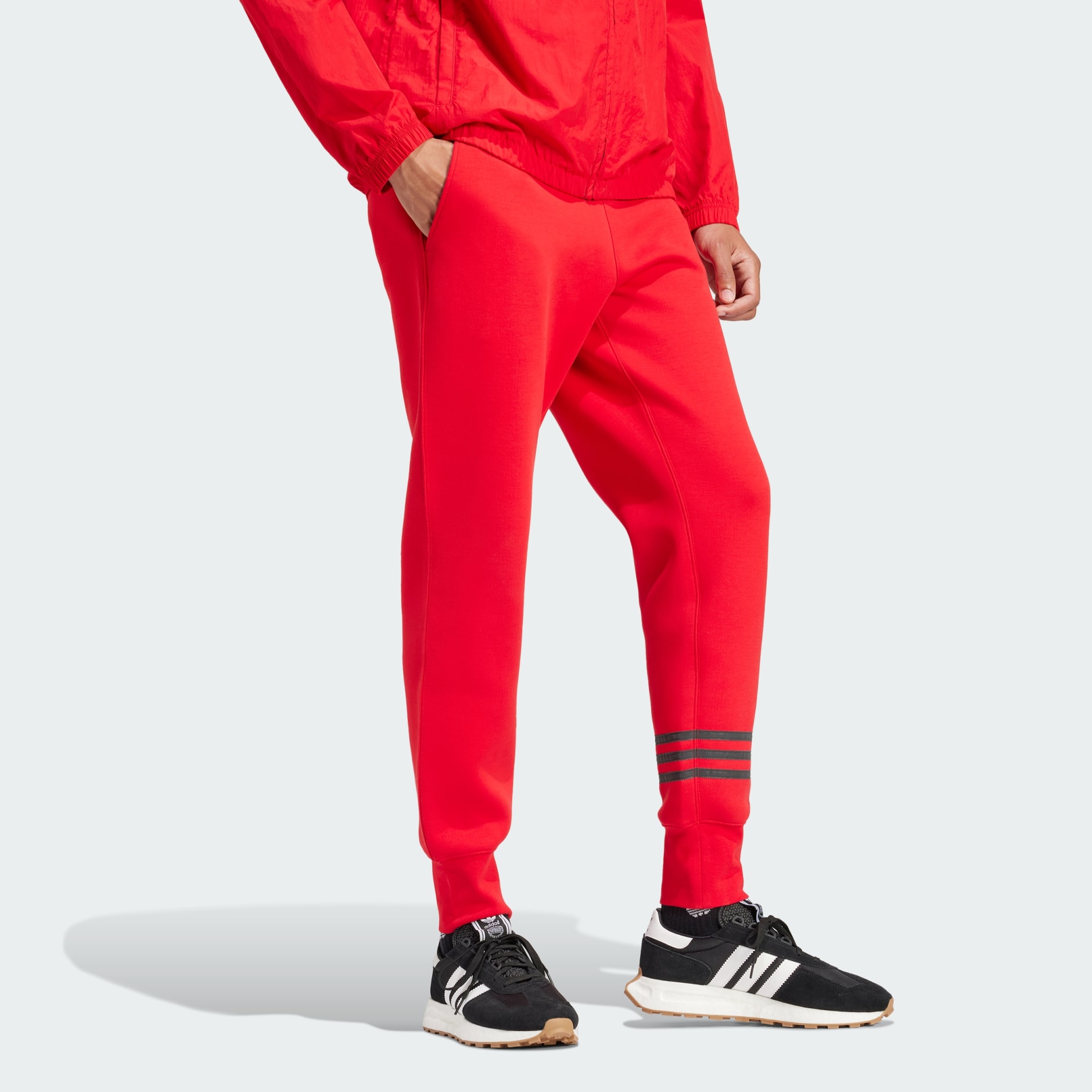 Adidas Originals Firebird Track Pants Lush Red White FM3814 Brand New | eBay