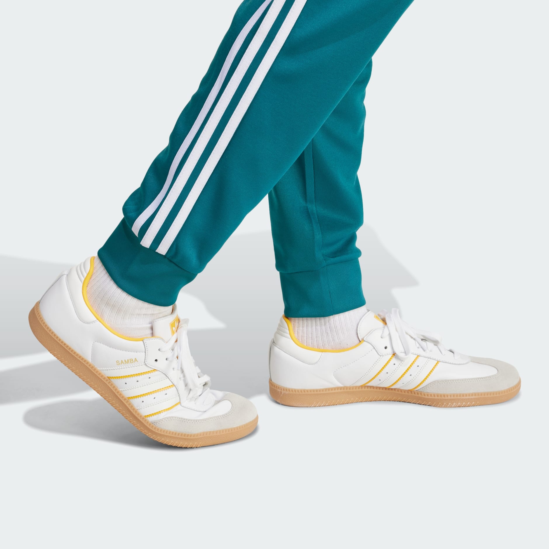 Adidas turquoise track pants online