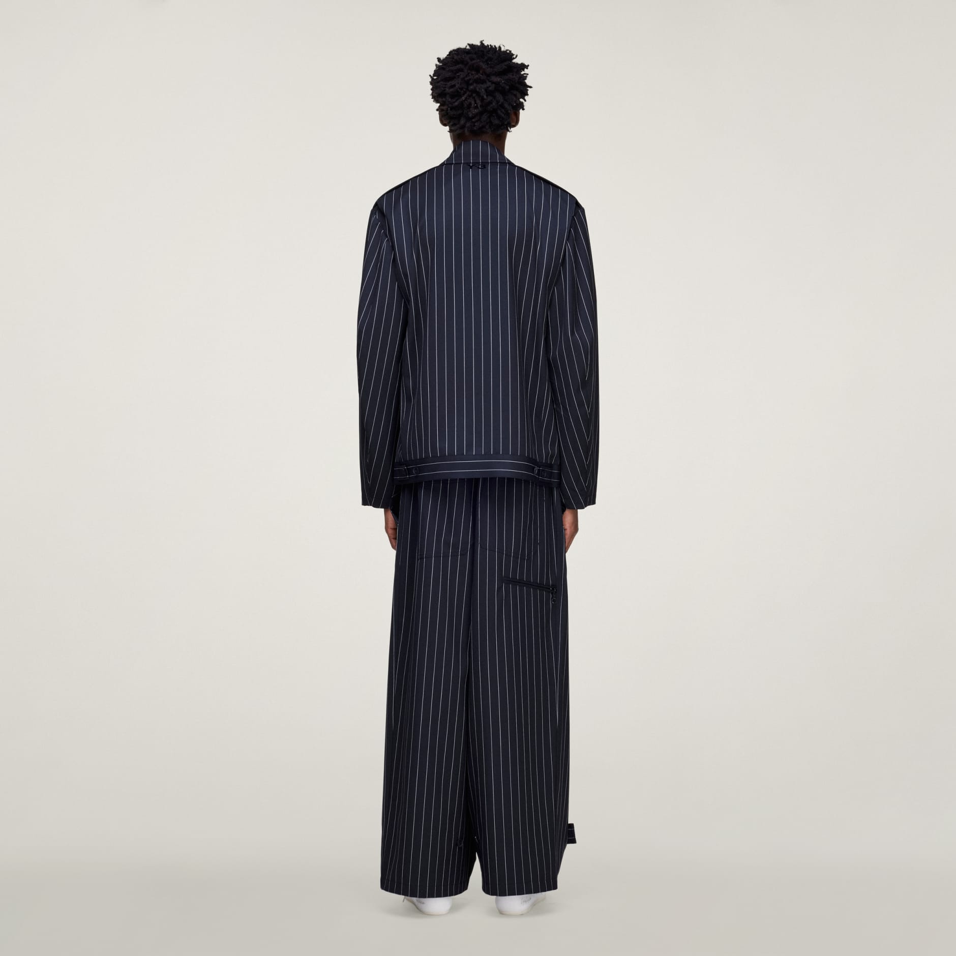 VUNENE HLAČE &Scaron;IROKIH NOGAVICA Y-3 PINSTRIPE REFINED