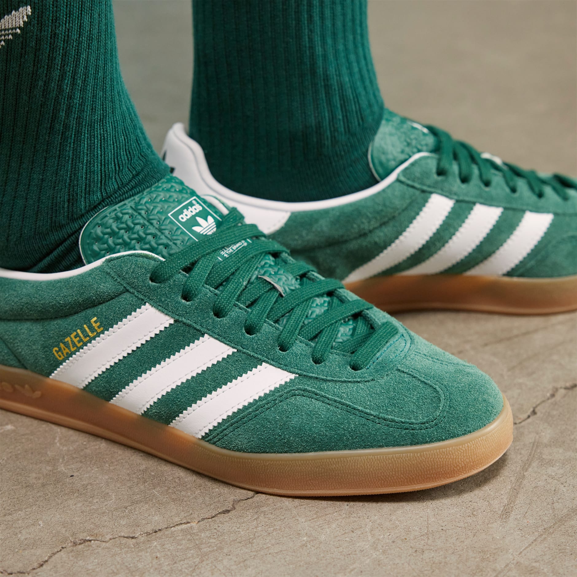 Adidas suede green hotsell