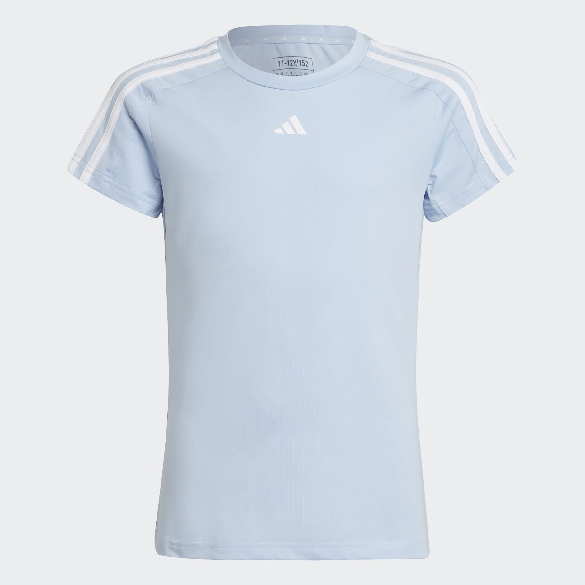 Tricou sport pe corp cu 3 dungi Train Essentials AEROREADY