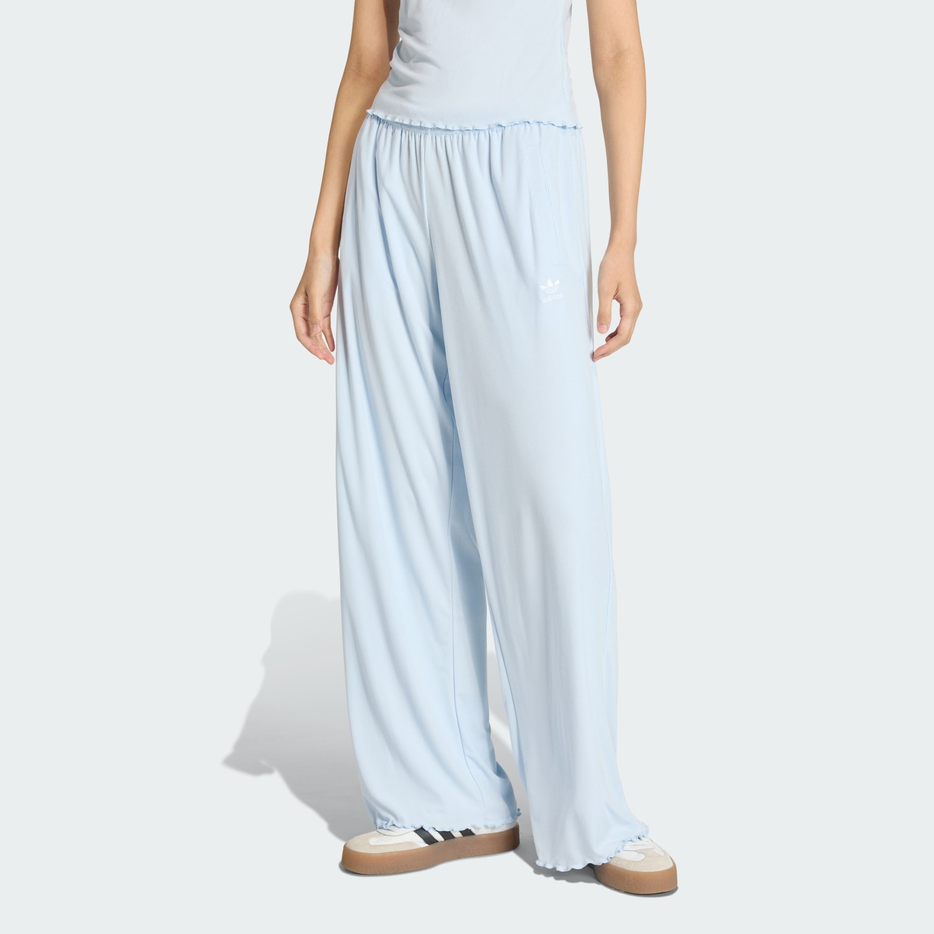 ESSENTIALS SCALLOPED EDGE TROUSERS