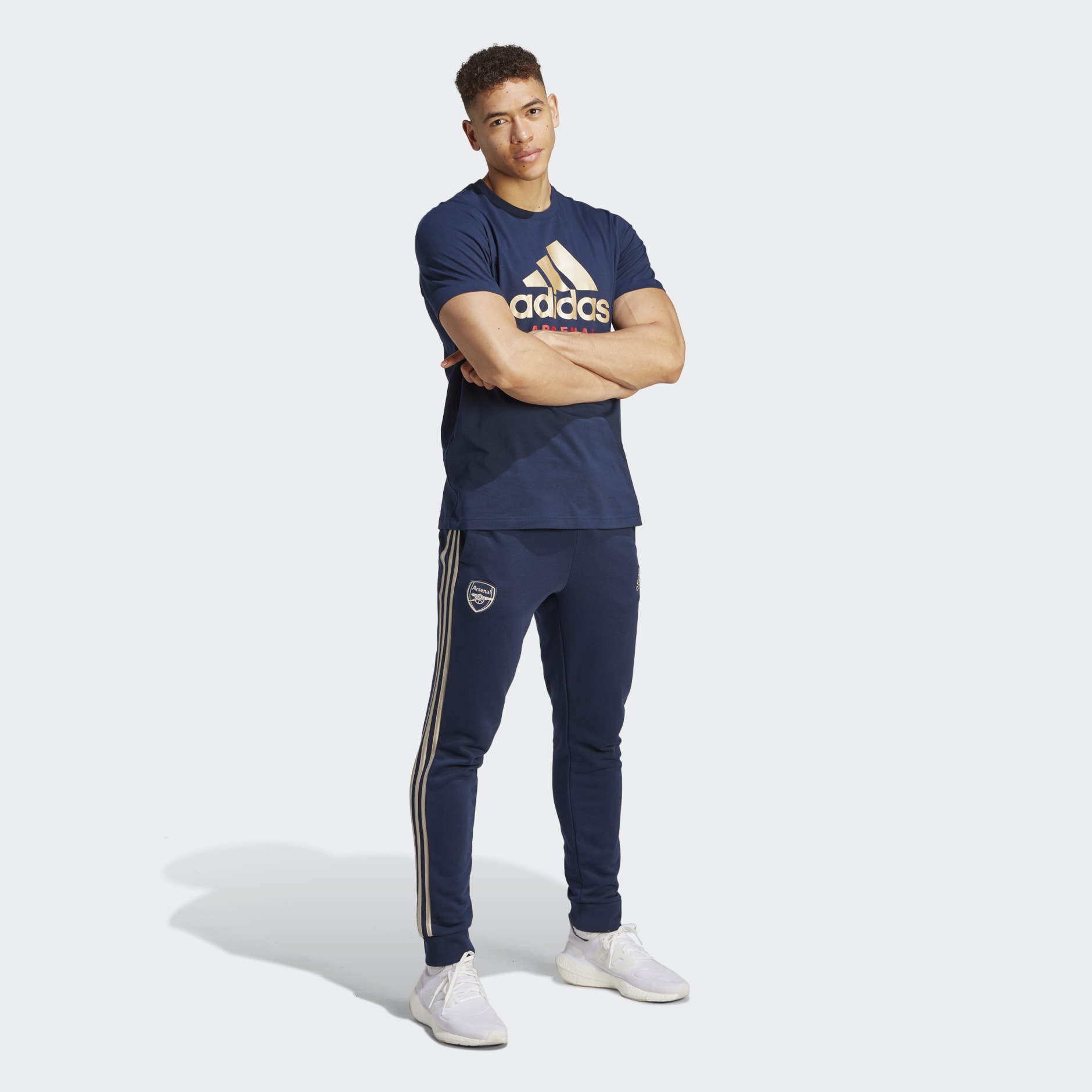 Clothing - Arsenal Street Graphic Tee - Blue | adidas South Africa