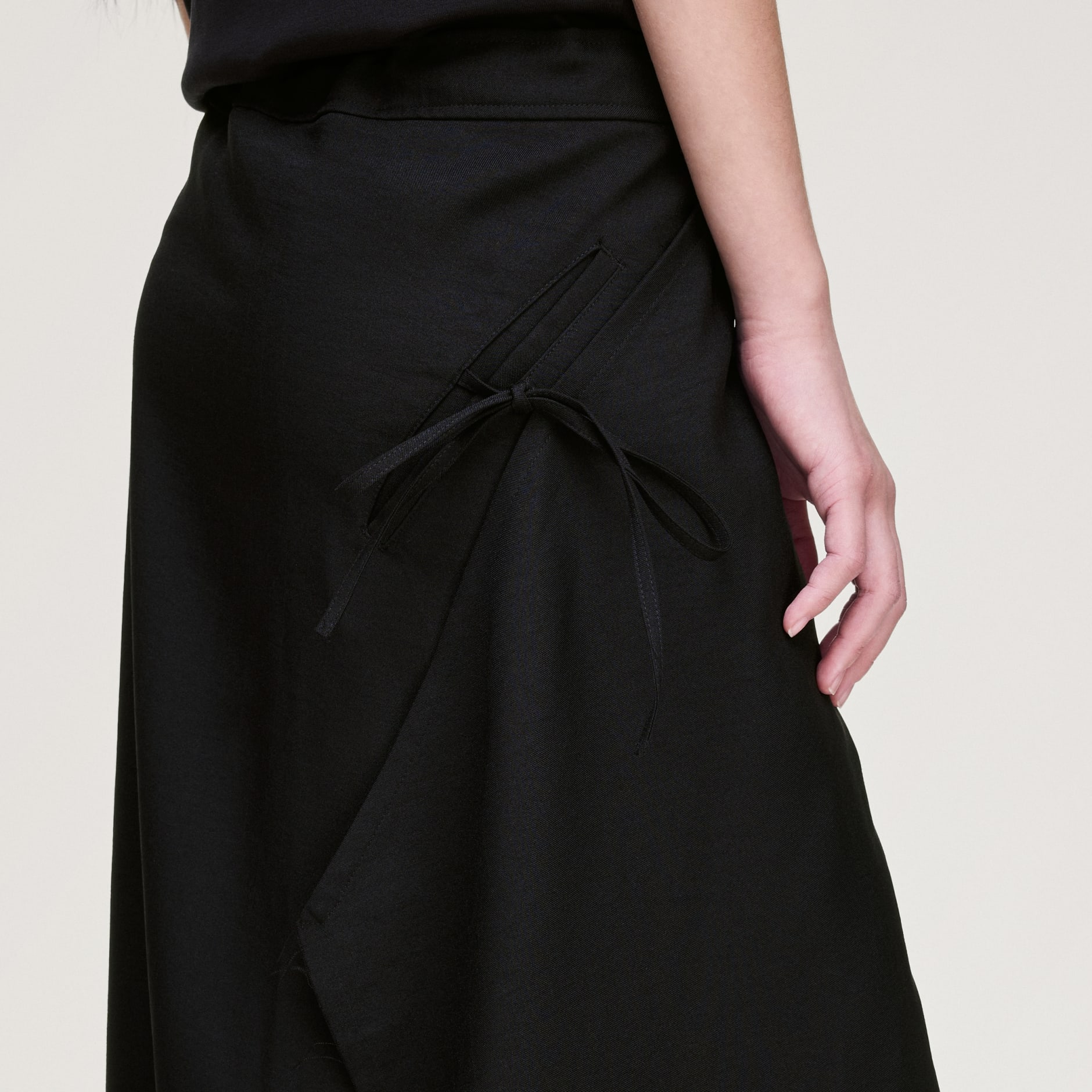 Y-3 SPORT UNIFORM RAW CUT 3 STRIPES SKIRT