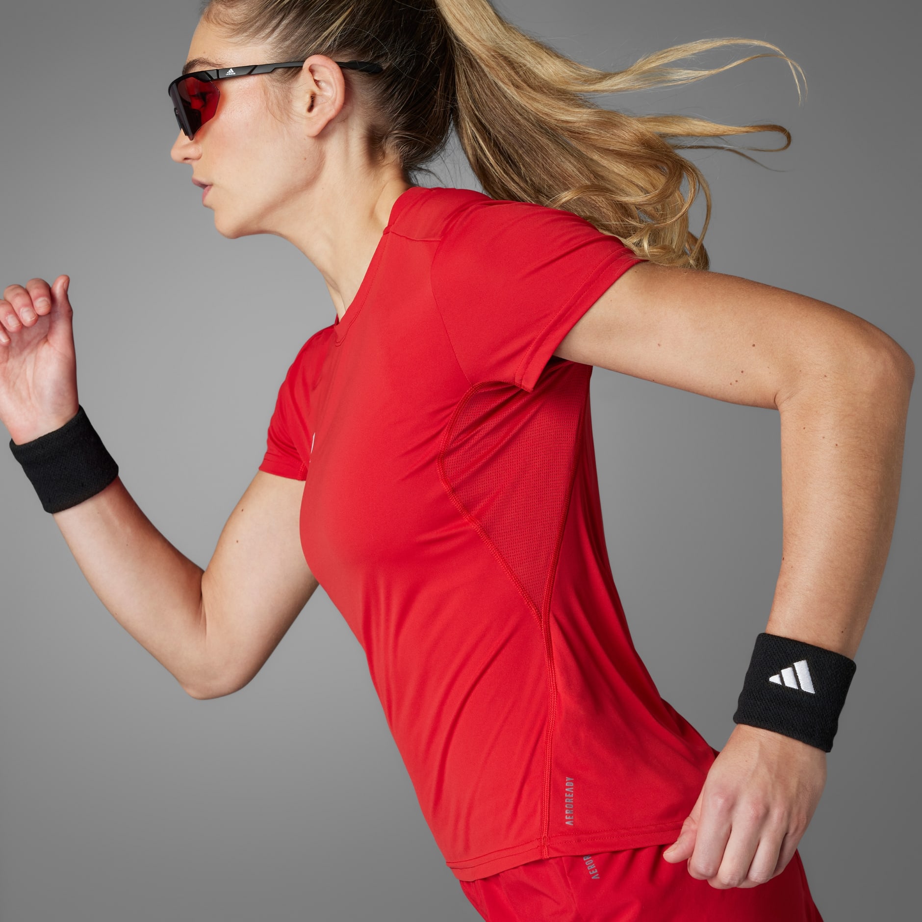 adidas ADIZERO 陸上用シャツ M 赤（ローソン様） adidas Adizero Ekiden t-shirt de running - SS25