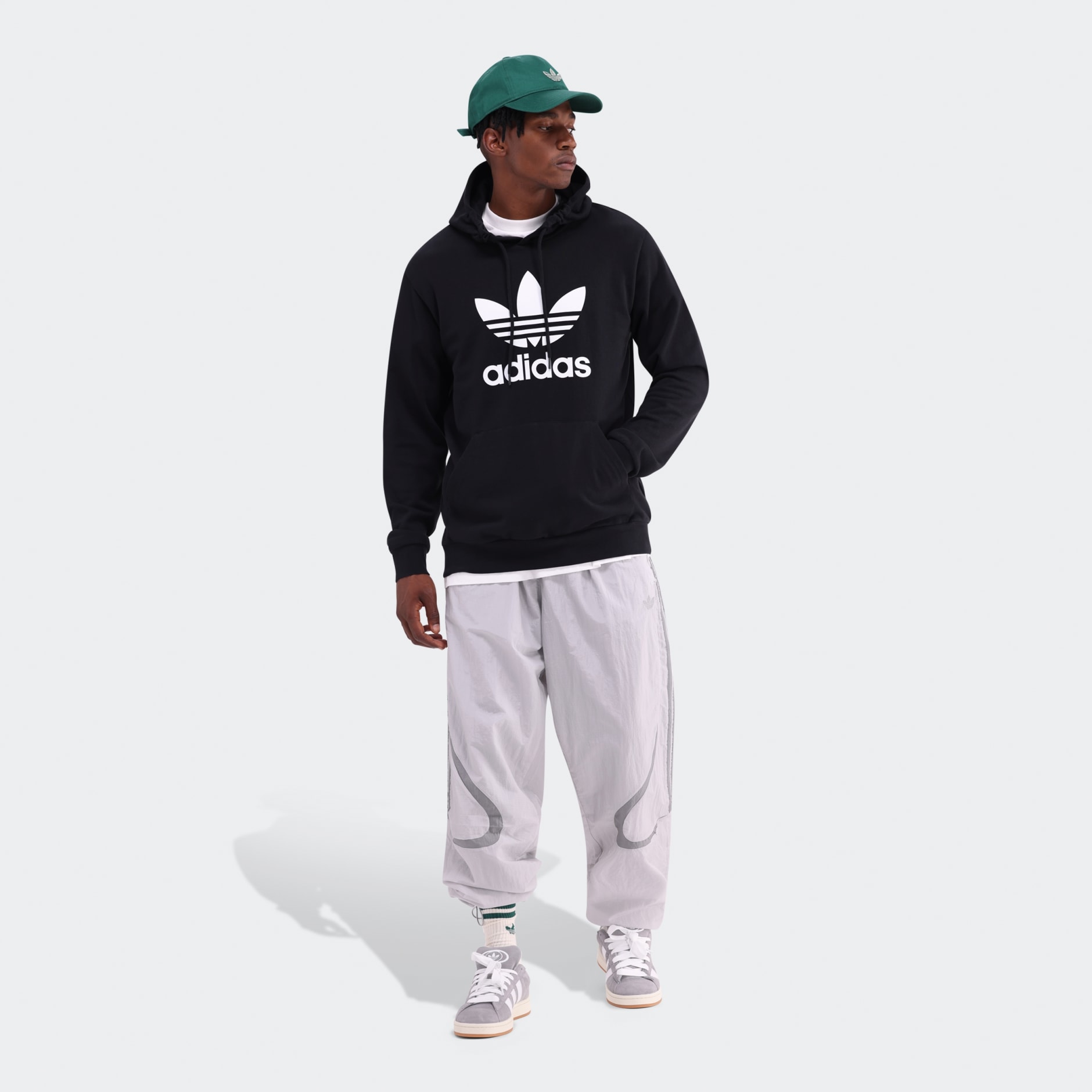 Clothing Adicolor Classics Trefoil Hoodie Black adidas South