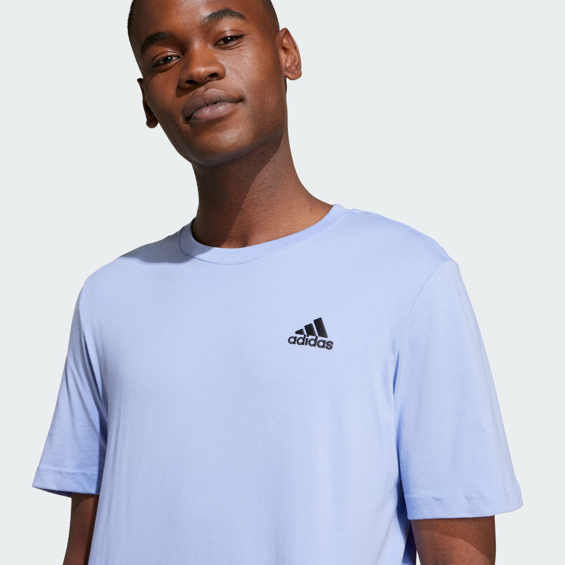 Essentials Single Jersey Embroidered Small Logo Tee