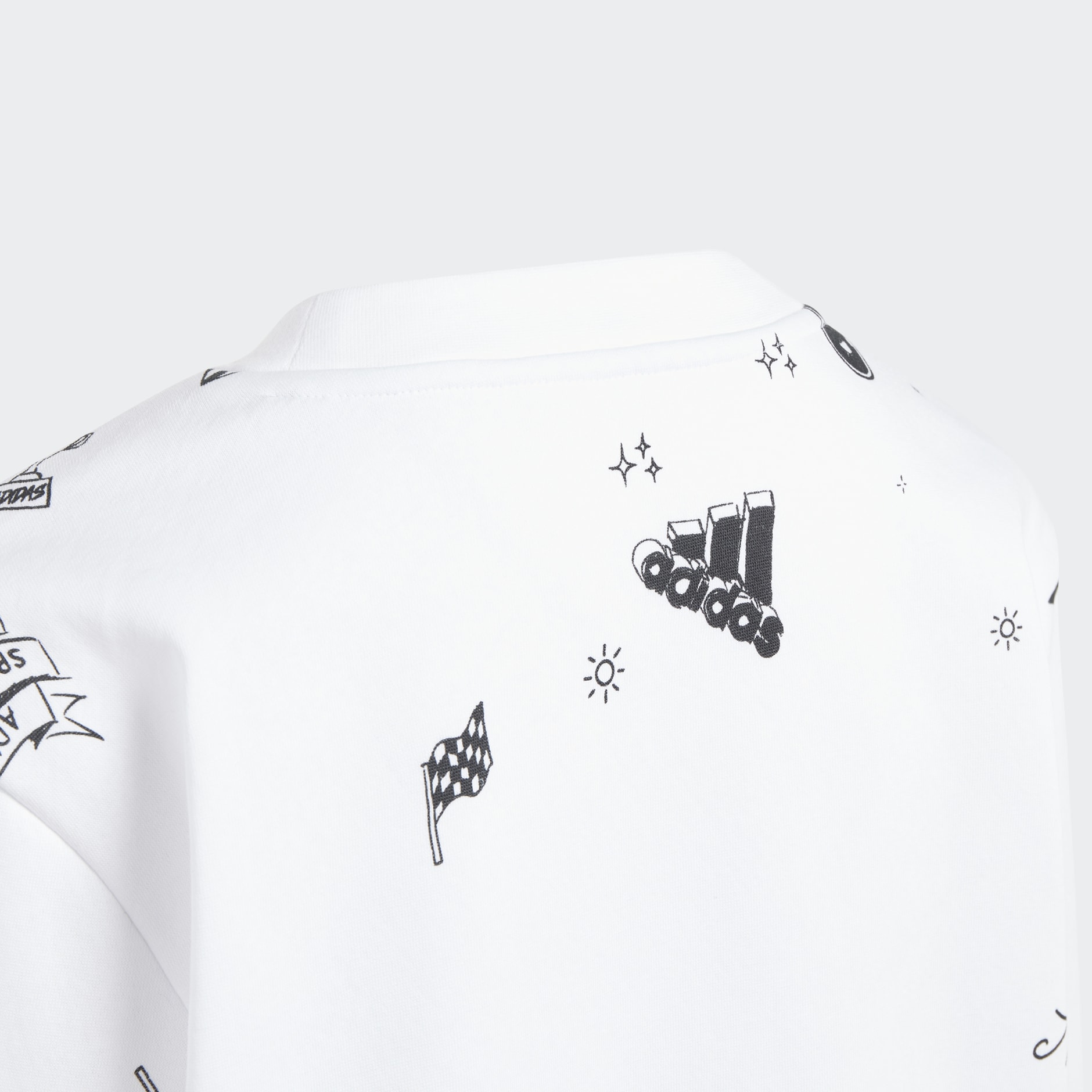 Love - Africa adidas Kids Allover - Sweatshirt Print Clothing Crew South White Brand |