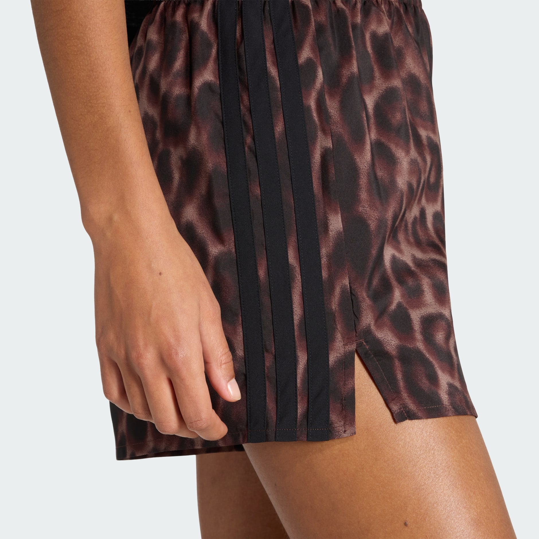 Workout Essentials Leopard Woven Shorts