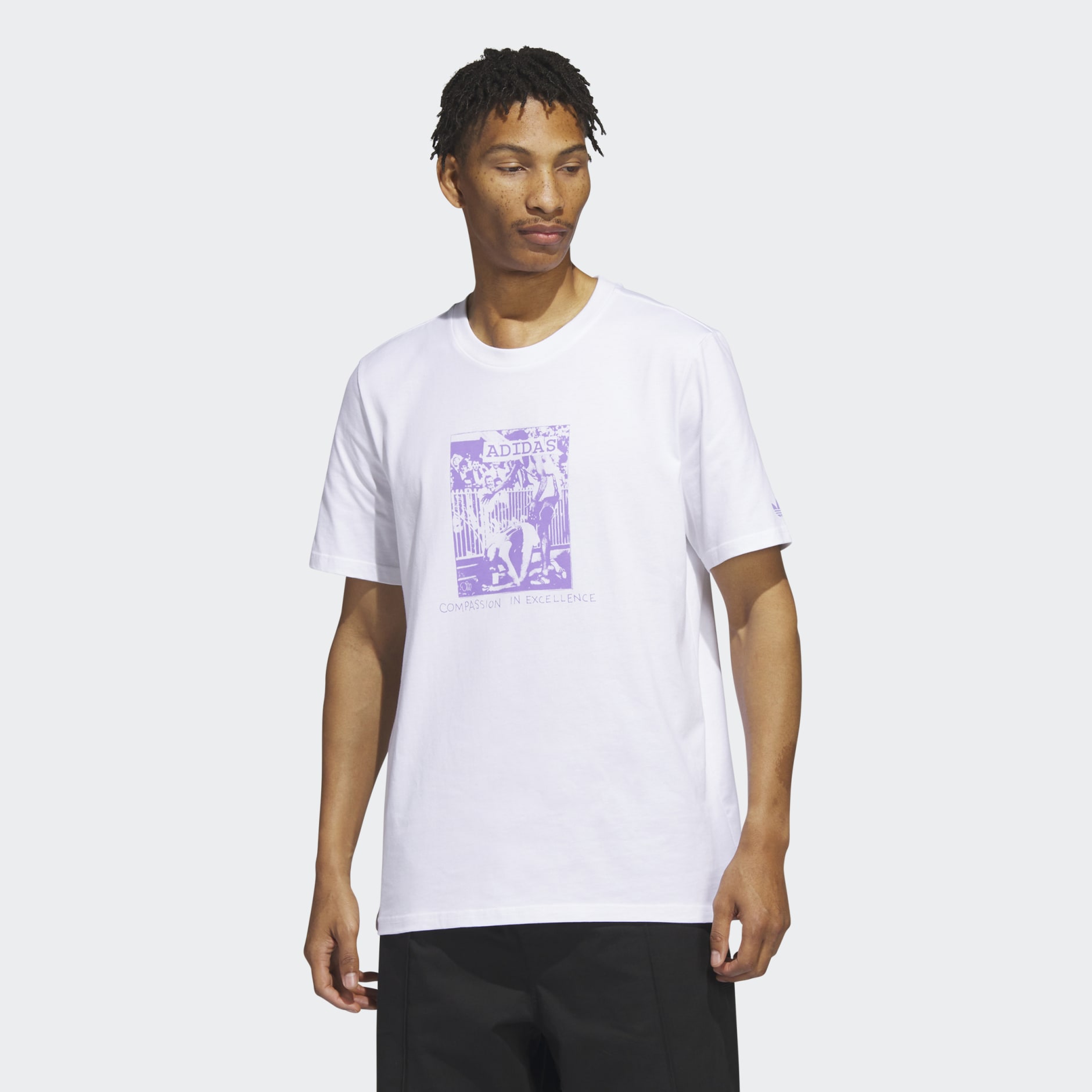 Clothing - Dill Compassion Tee - White | adidas South Africa