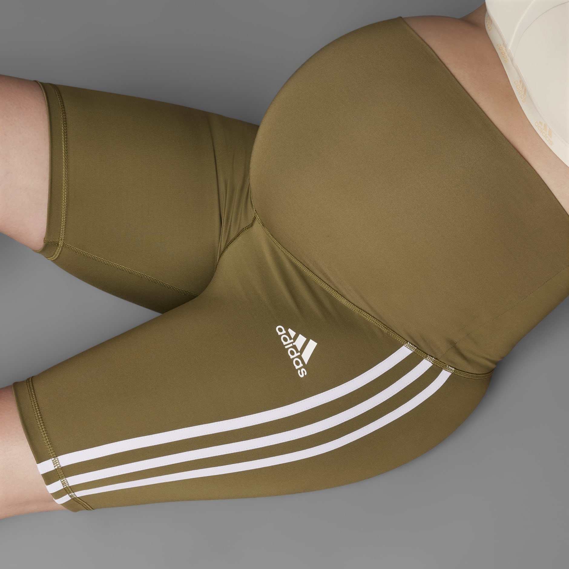 Grow Positivity 3-Stripes Short Tights (Maternity)