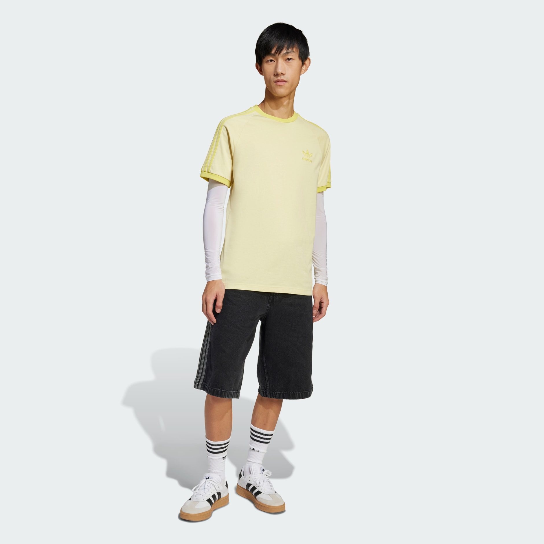 Clothing - Adicolor Classics 3-Stripes Tee - Yellow | adidas
