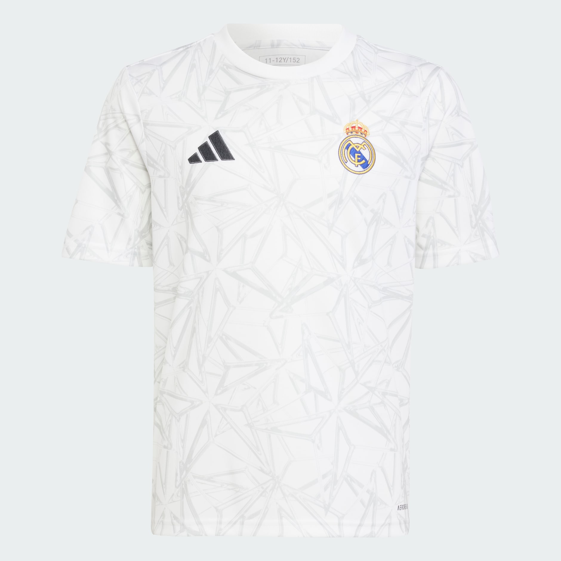 adidas Real Madrid Pre-Match Jersey Kids - White | adidas LK