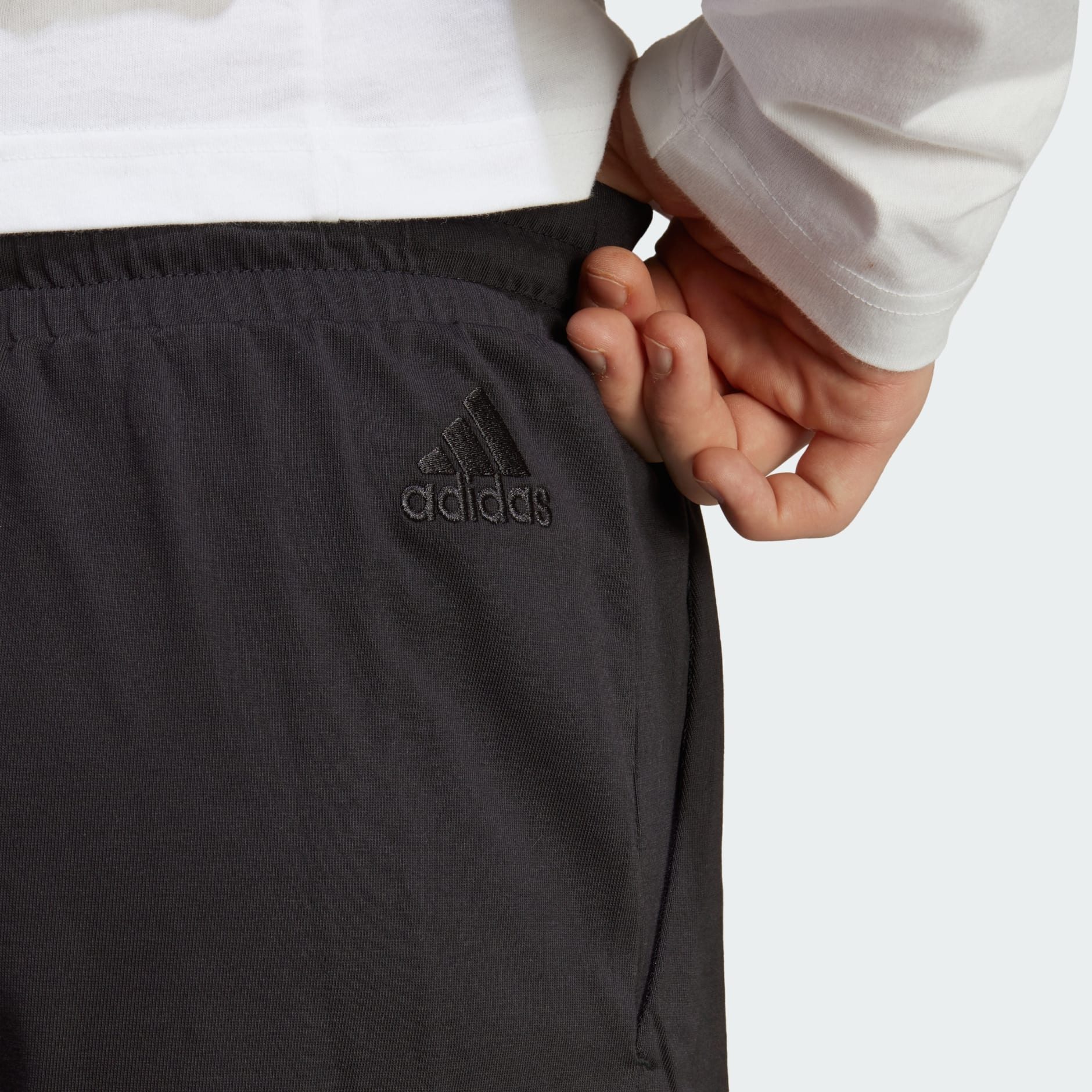 adidas Essentials Logo Shorts - Black | adidas UAE