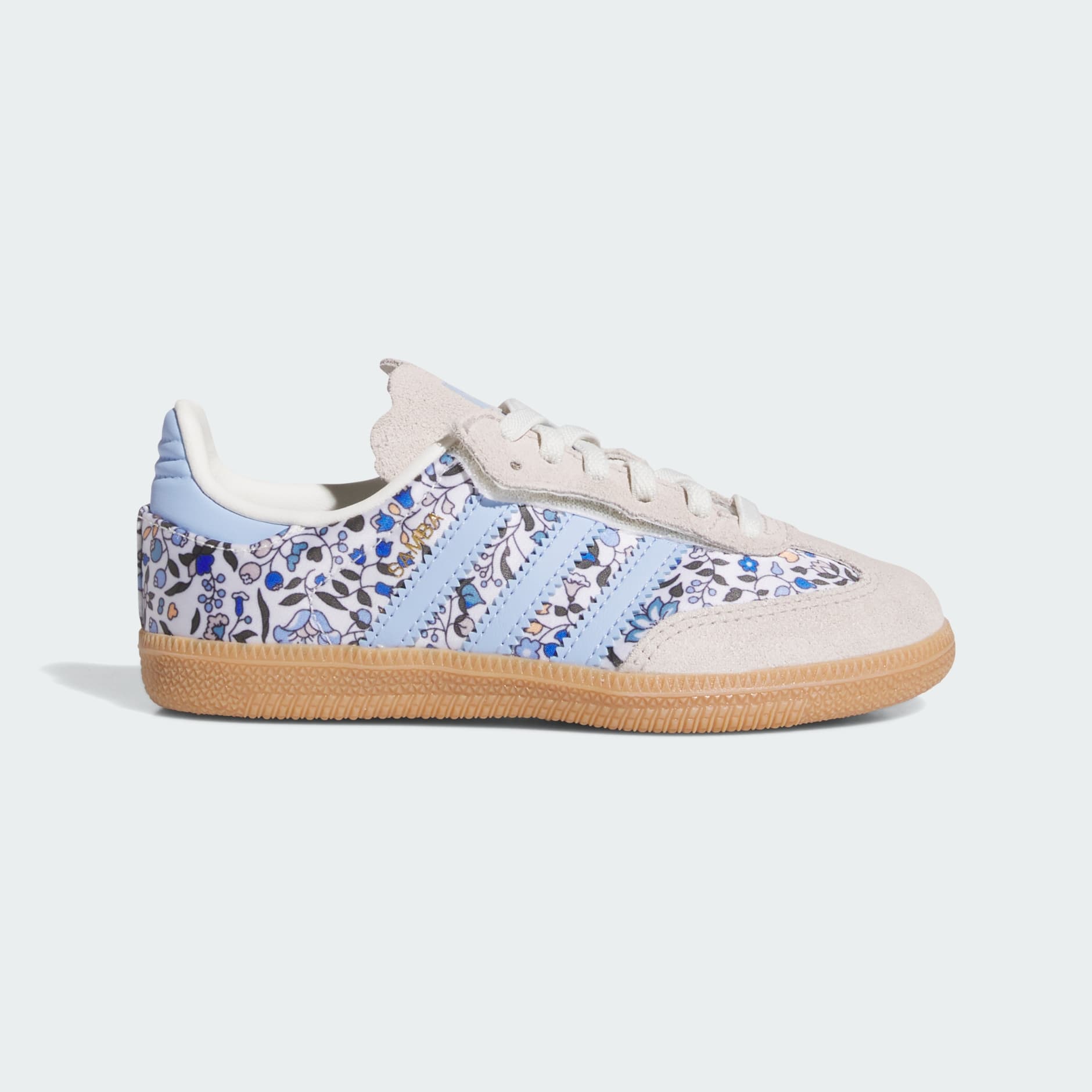 Pantofi sport Samba OG x Liberty London Comfort Closure cu șireturi elastice, pentru copii
