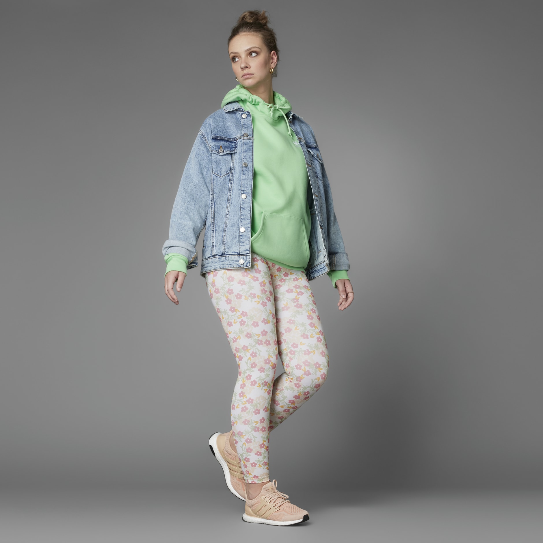 Grow Positivity Optime Flowers Training 7/8 Tights