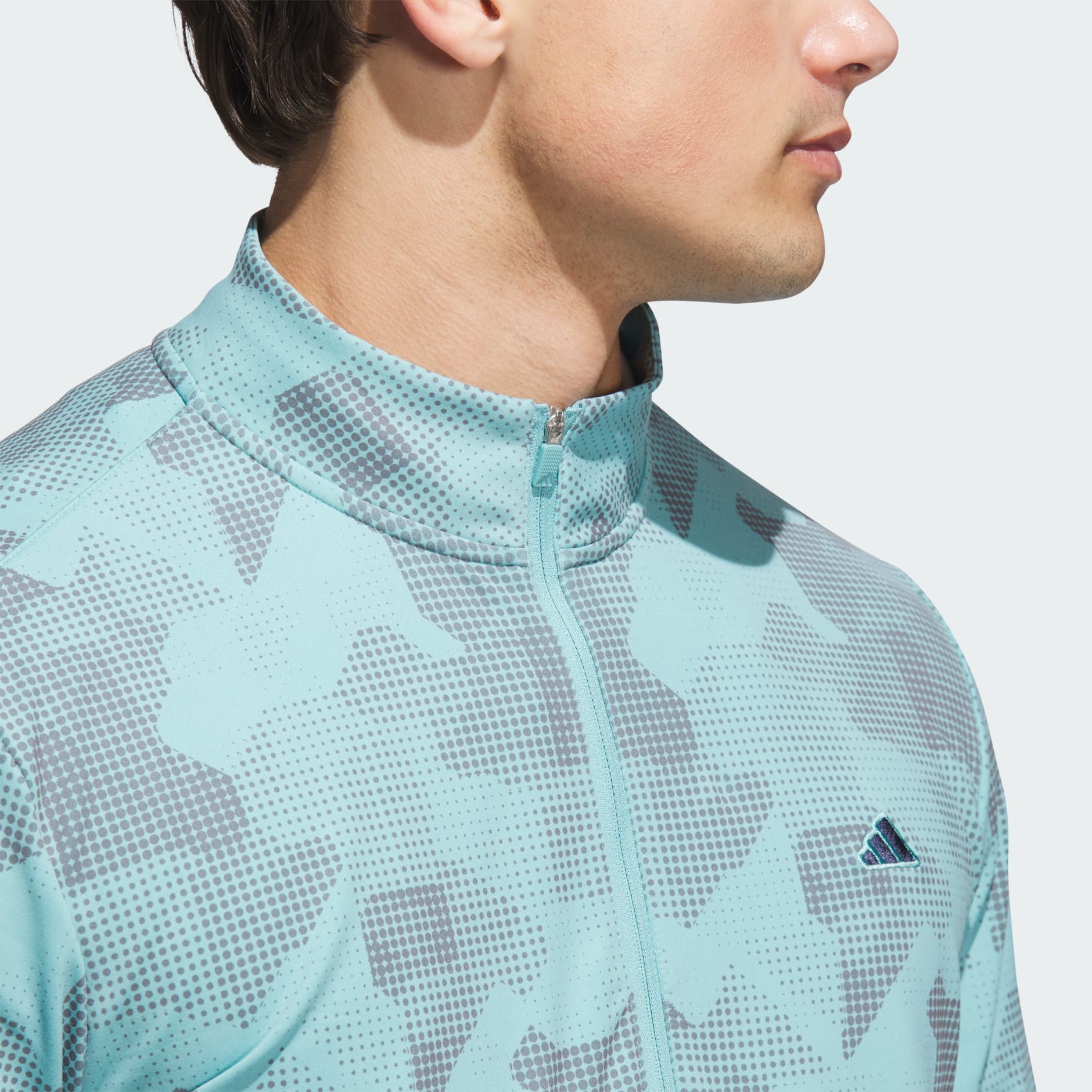 Bluză Go-To cu imprimeu și fermoar 1/4