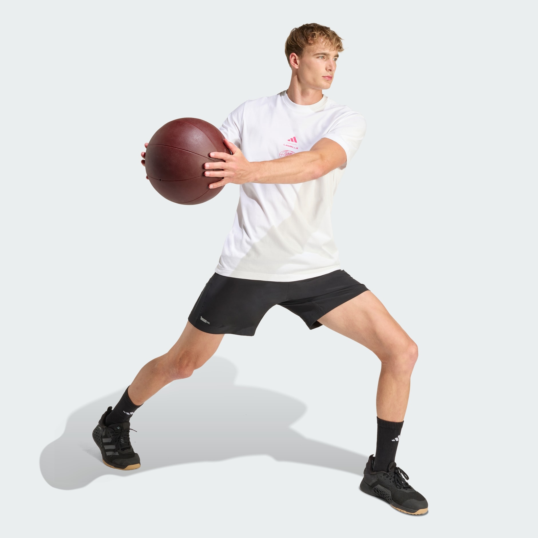 Tricou cu elemente grafice LES MILLS TOUR