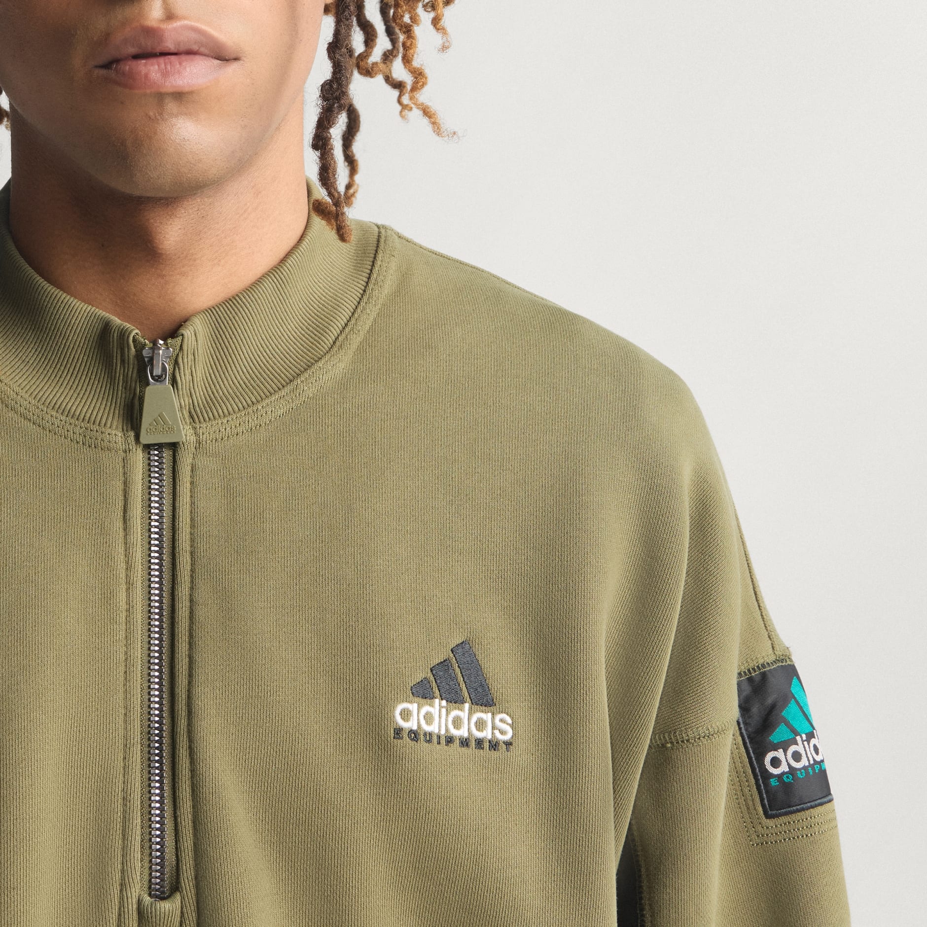 Pulover cu fermoar 1/2 Equipment Blocked adidas