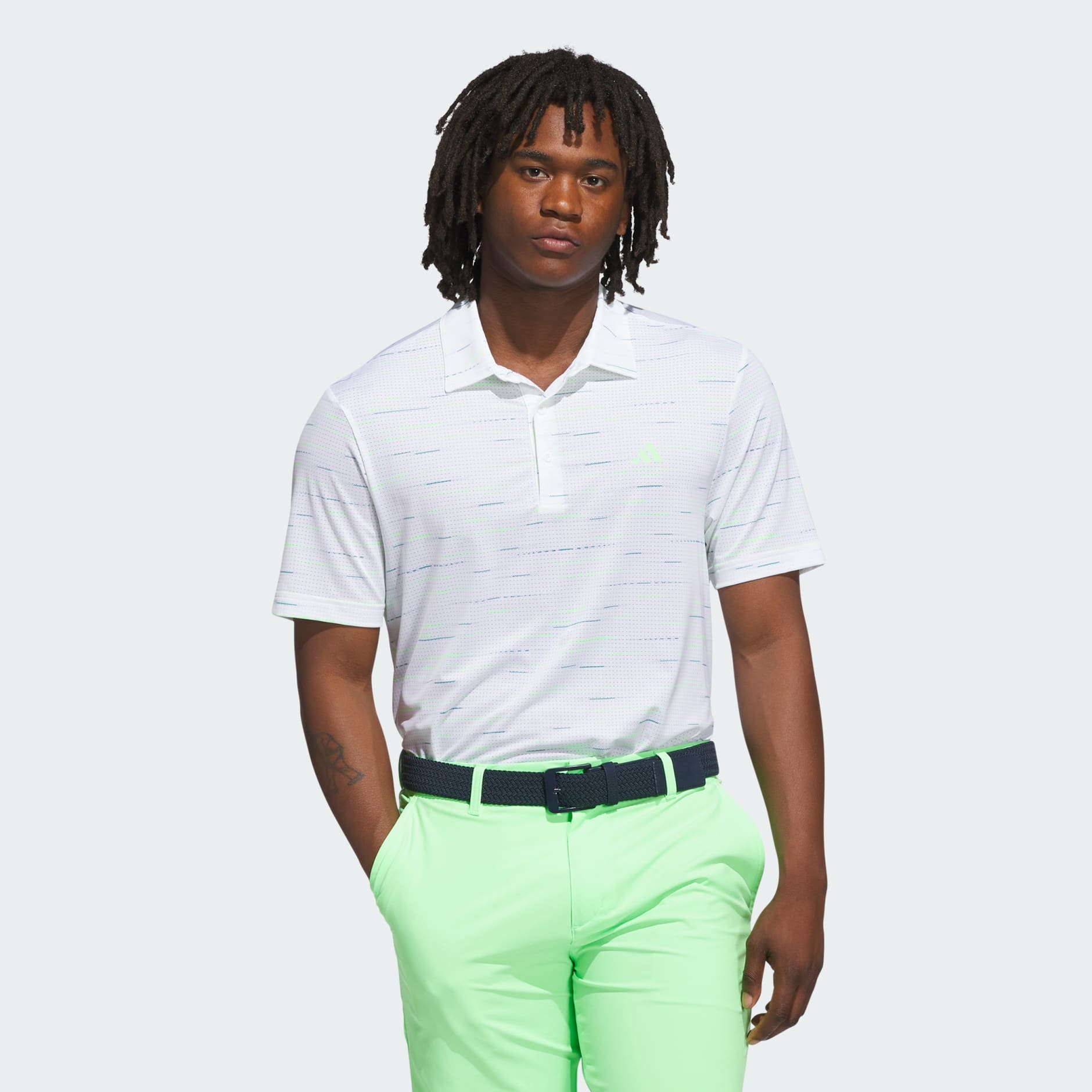 Ultimate365 Mesh Glimmer Print Polo Shirt