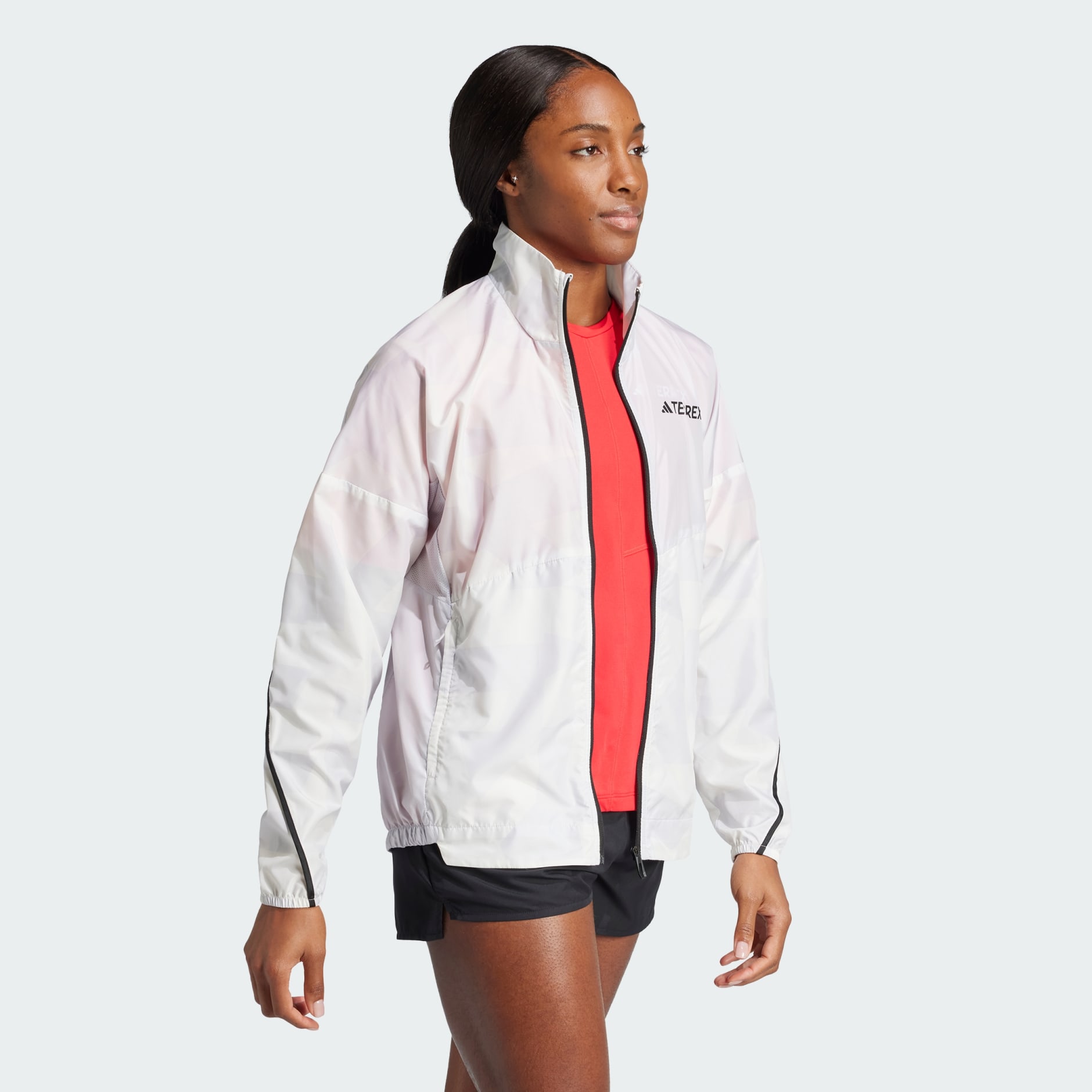 adidas Terrex Multi Printed Wind Jacket - Grey | adidas UAE