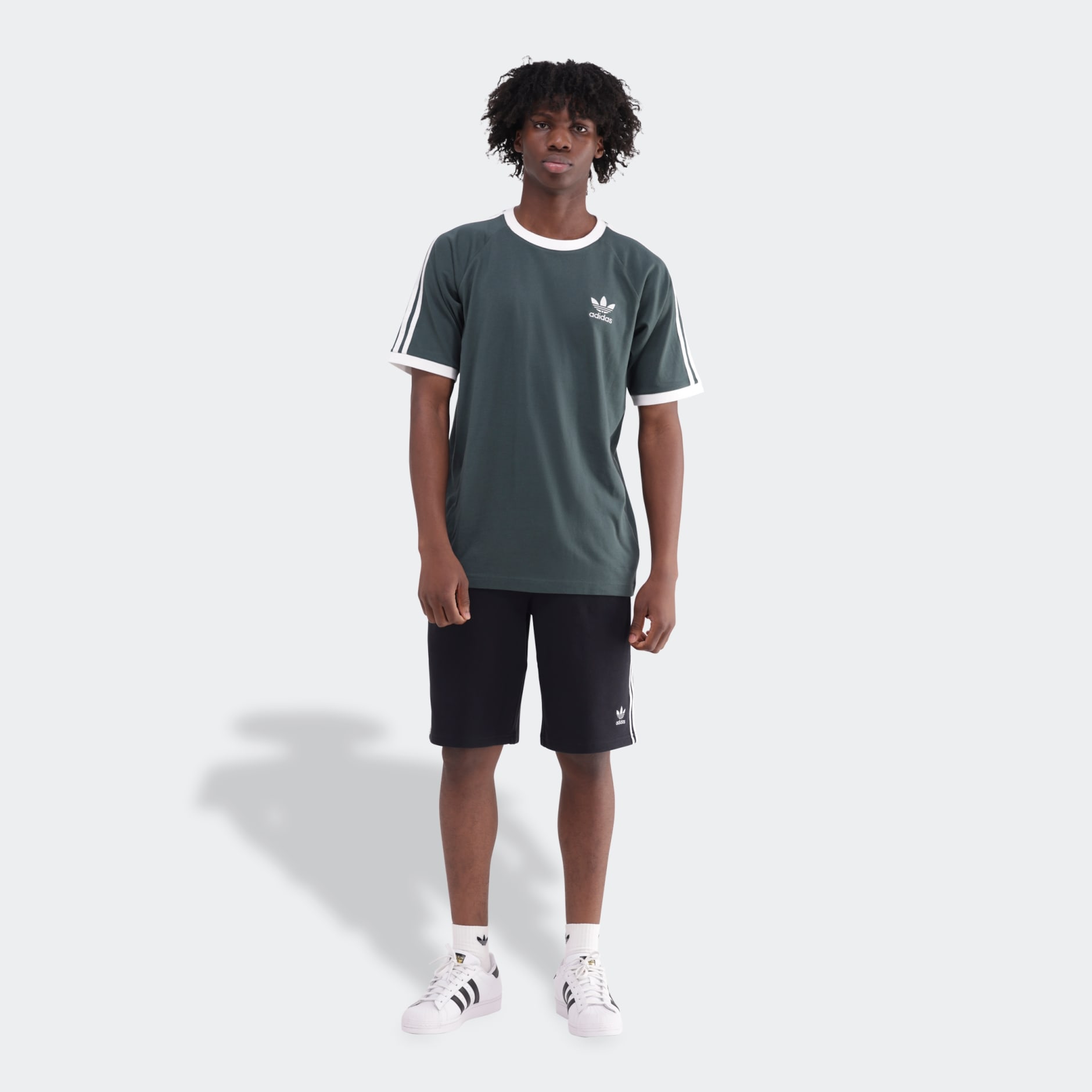 Adidas the brand with the 3 stripes t shirt on sale