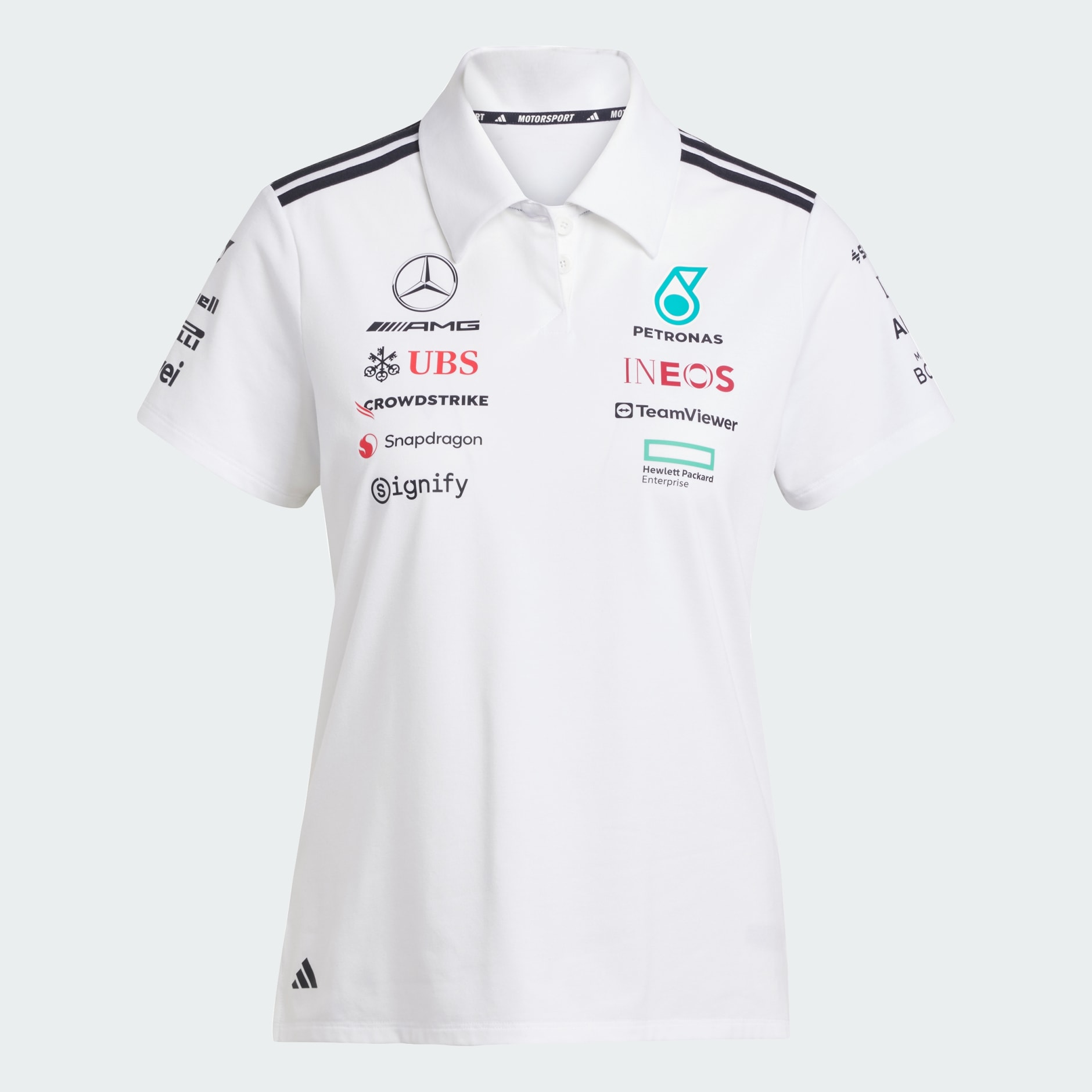 CLOTHING - MERCEDES - AMG PETRONAS FORMULA ONE TEAM POLO - White