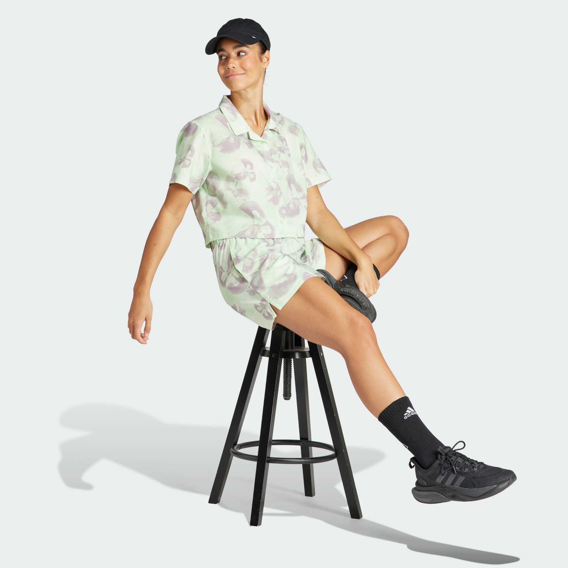 Floral Graphic Woven Shorts
