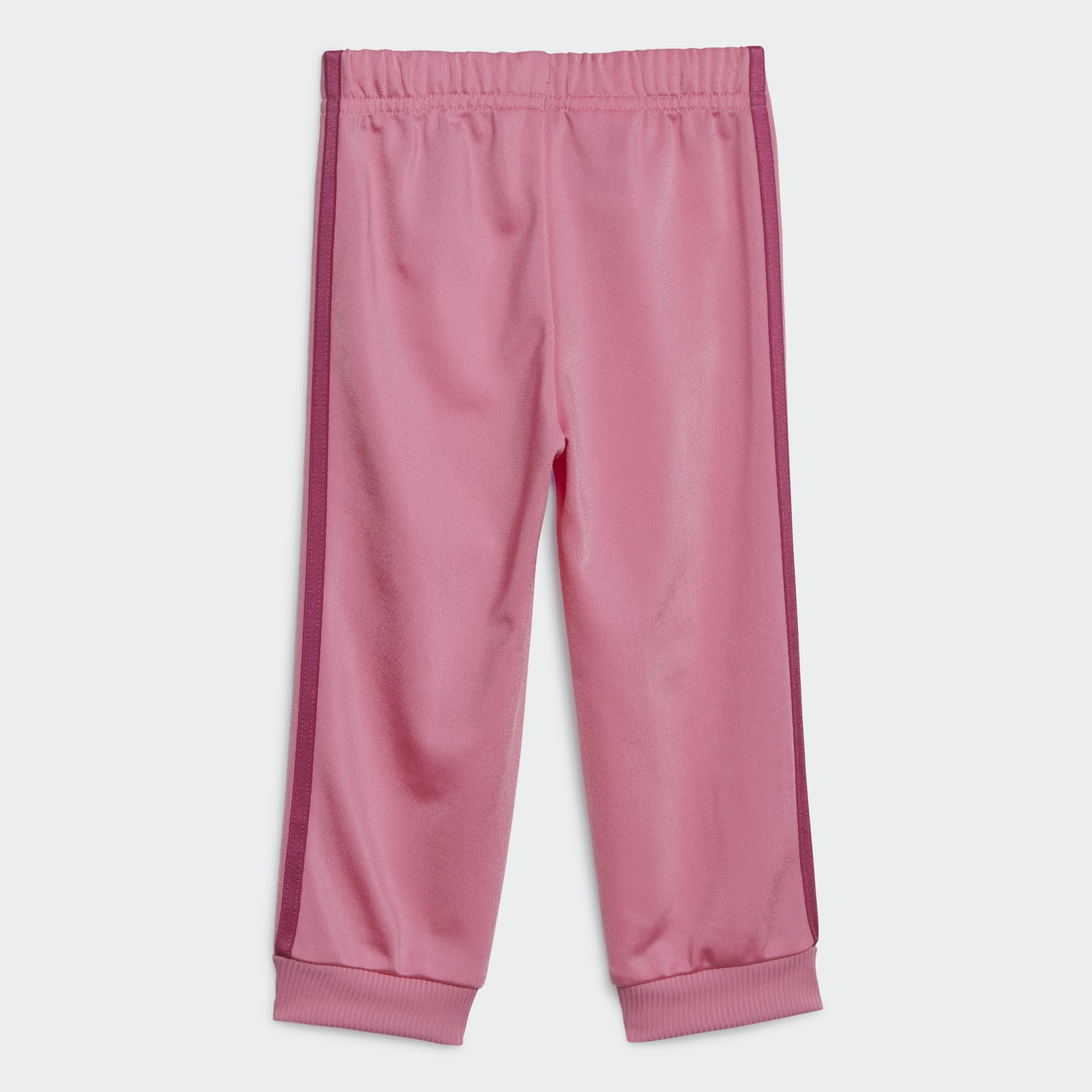 adidas Essentials Shiny Hooded Track Suit - Pink | adidas UAE
