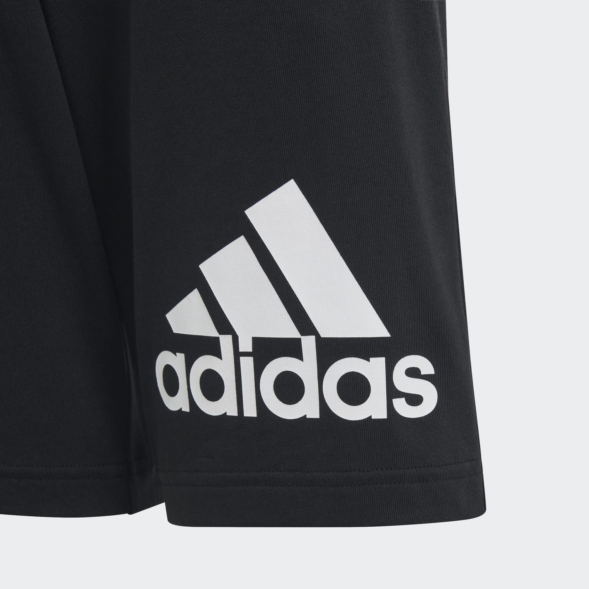 adidas Essentials Big Logo Cotton Shorts - Grey