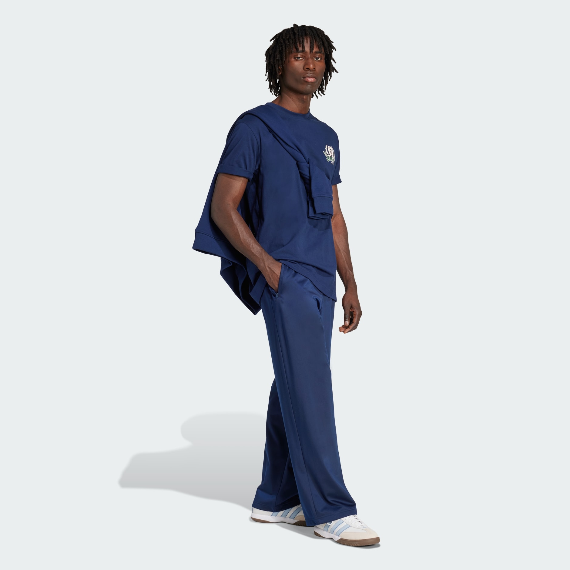 Varsity Open Hem Loose Pants