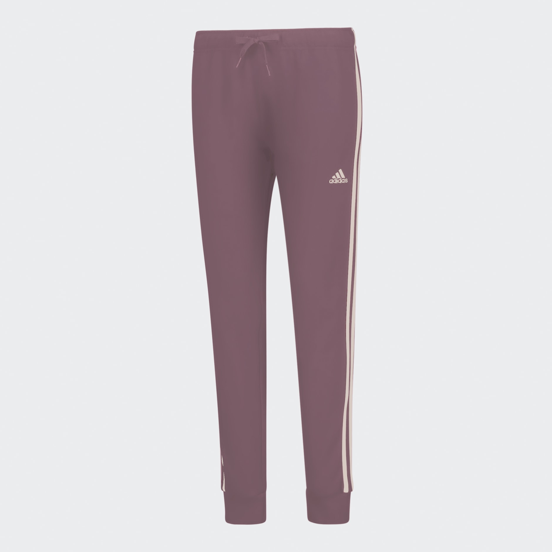 Clothing - ESSENTIALS FLEECE SLIM TAPERED CUFFED PANT - Pink | adidas ...