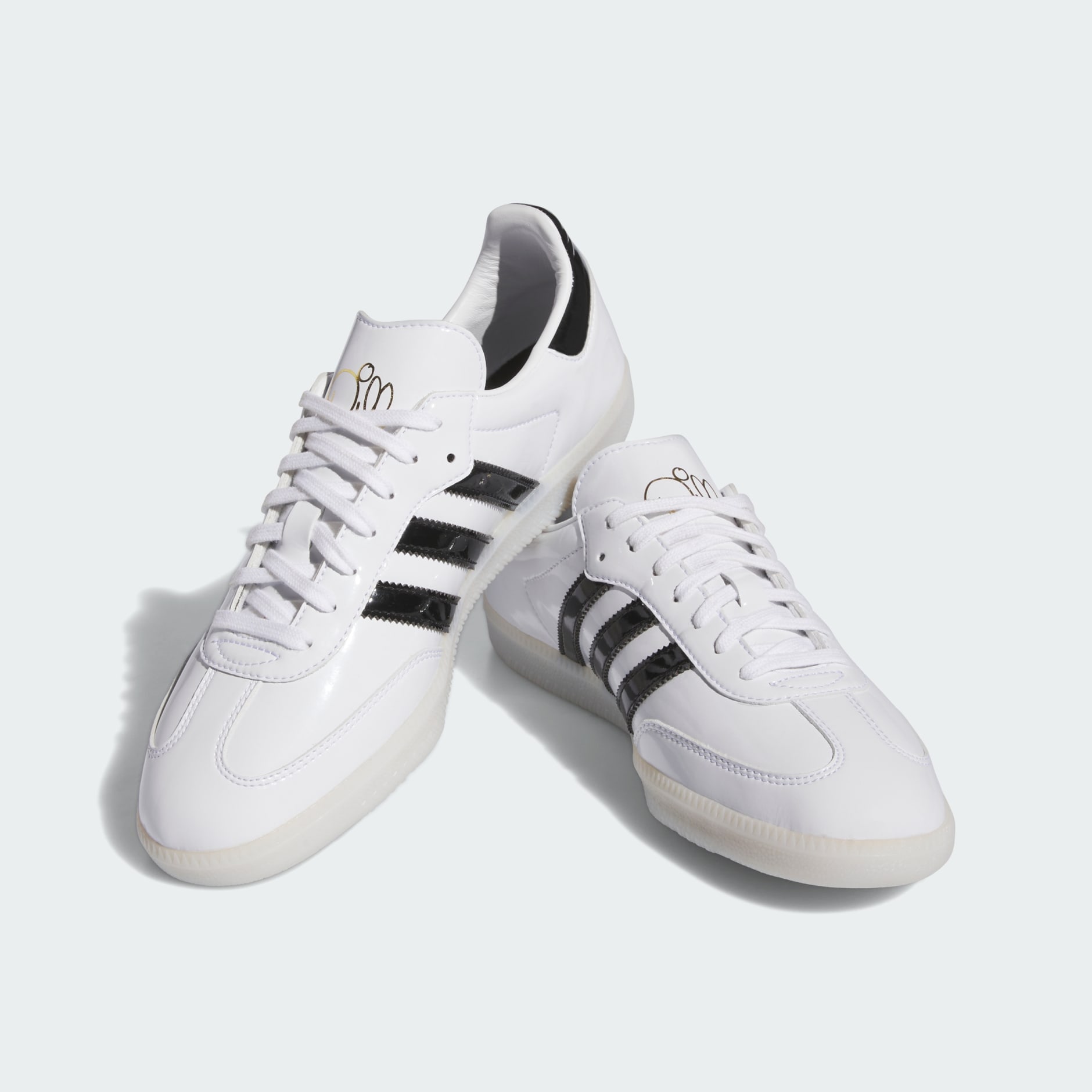 Shoes - Dill Samba Patent Leather Shoes - White | adidas Oman
