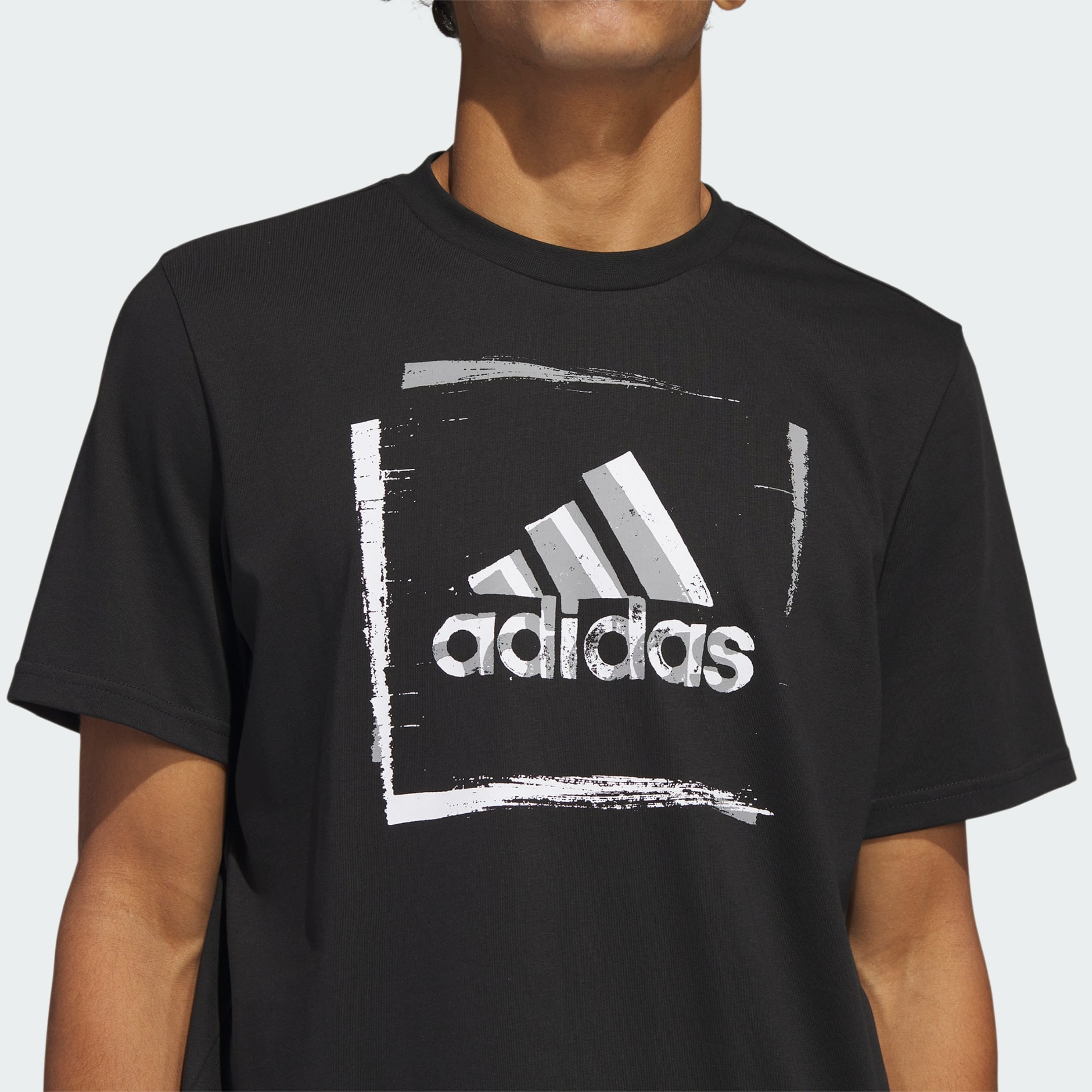 تيشيرت Two-Tone Stencil Short Sleeve Graphic