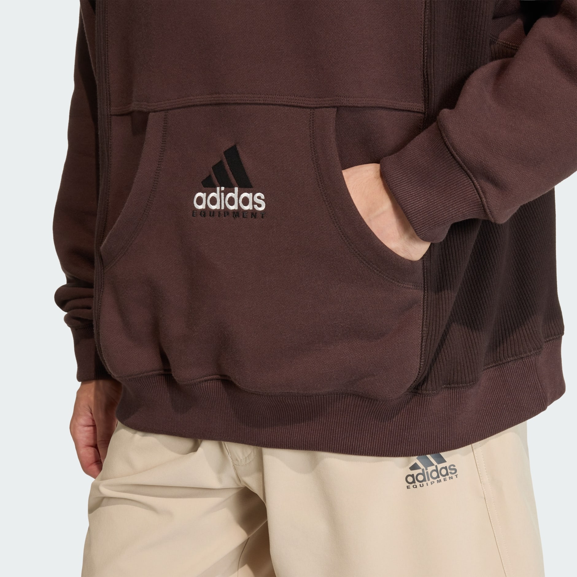 ADIDAS EQUIPMENT RIBBED HOODIE