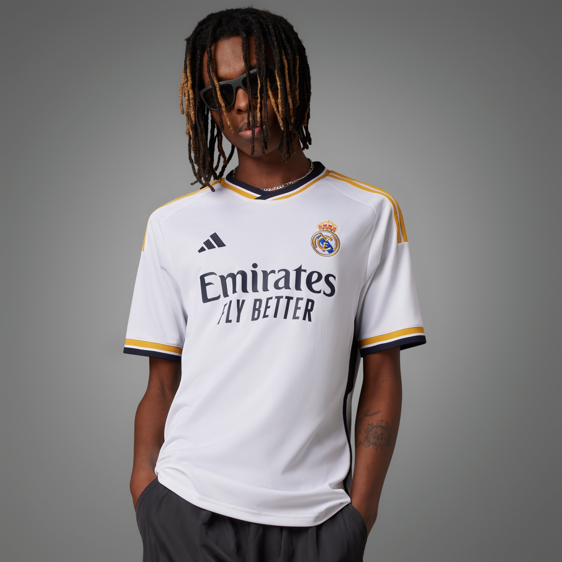Men's Clothing - Real Madrid 23/24 Home Jersey - White | adidas Kuwait
