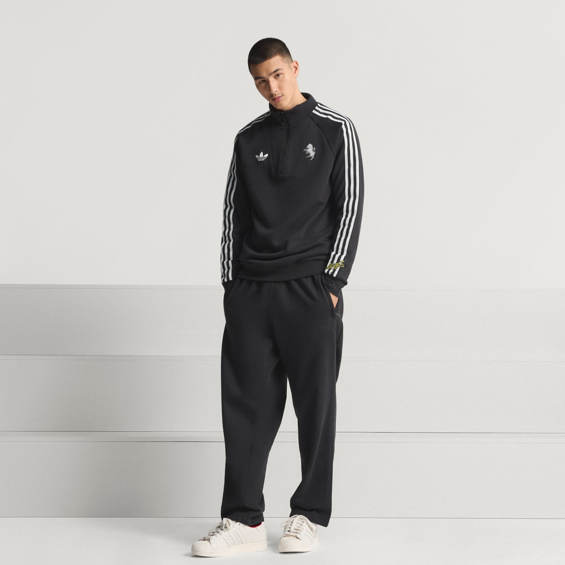 Bluză FC Juventus Originals cu fermoar scurt