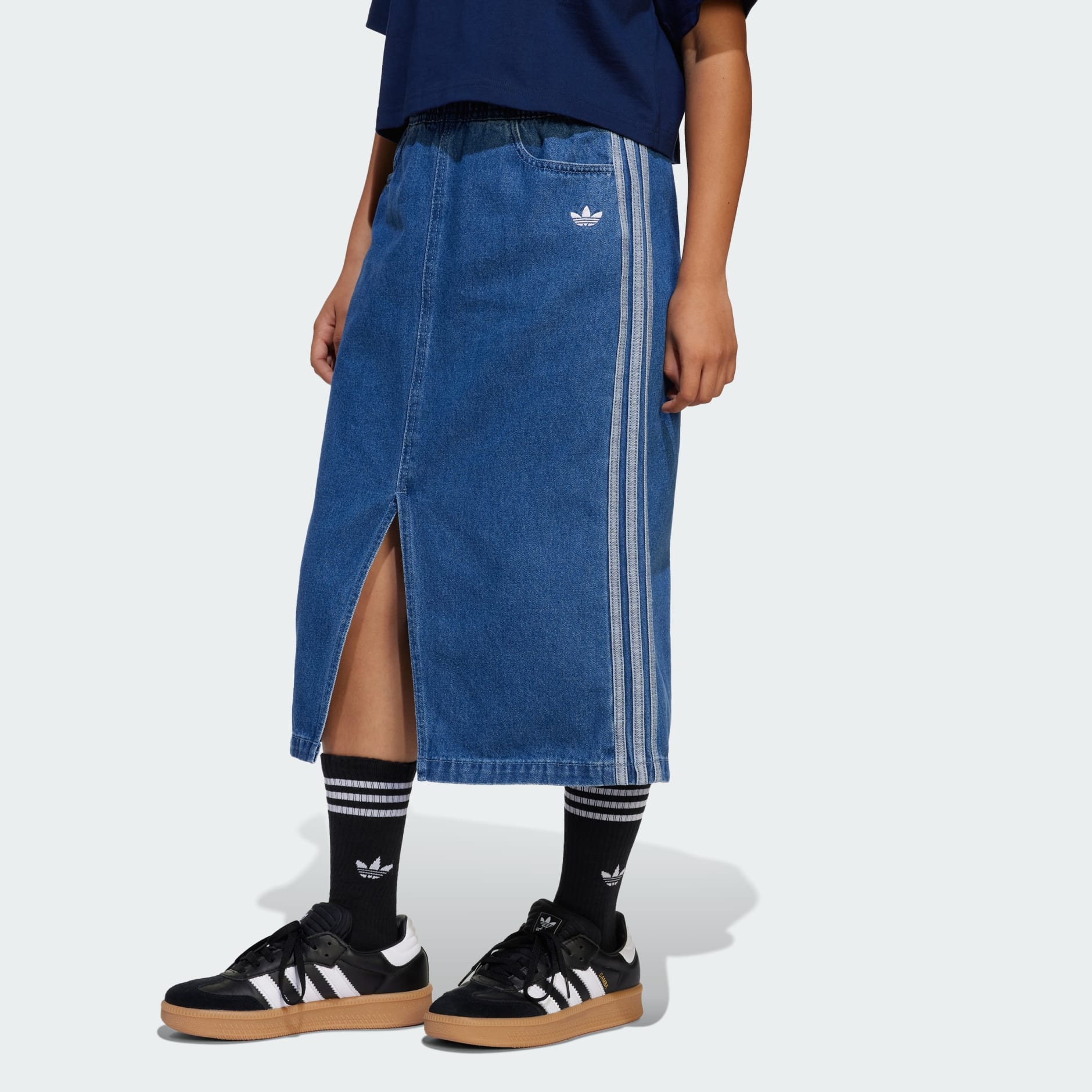 【adidas】RACING V-DAY DENIM SKIRT★デニムスカート★BLUE adidas】RACING V-DAY DENIM SKIRT☆デニムスカート☆BLUE