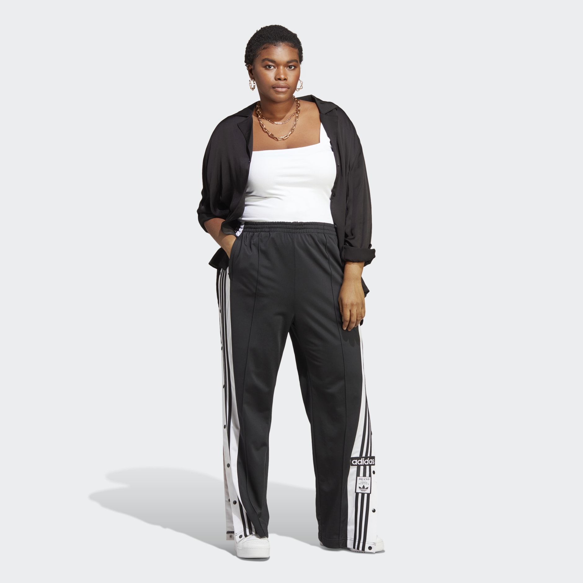 adidas Adicolor SST Track Pants (Plus Size) - Black | Women's Lifestyle |  adidas US