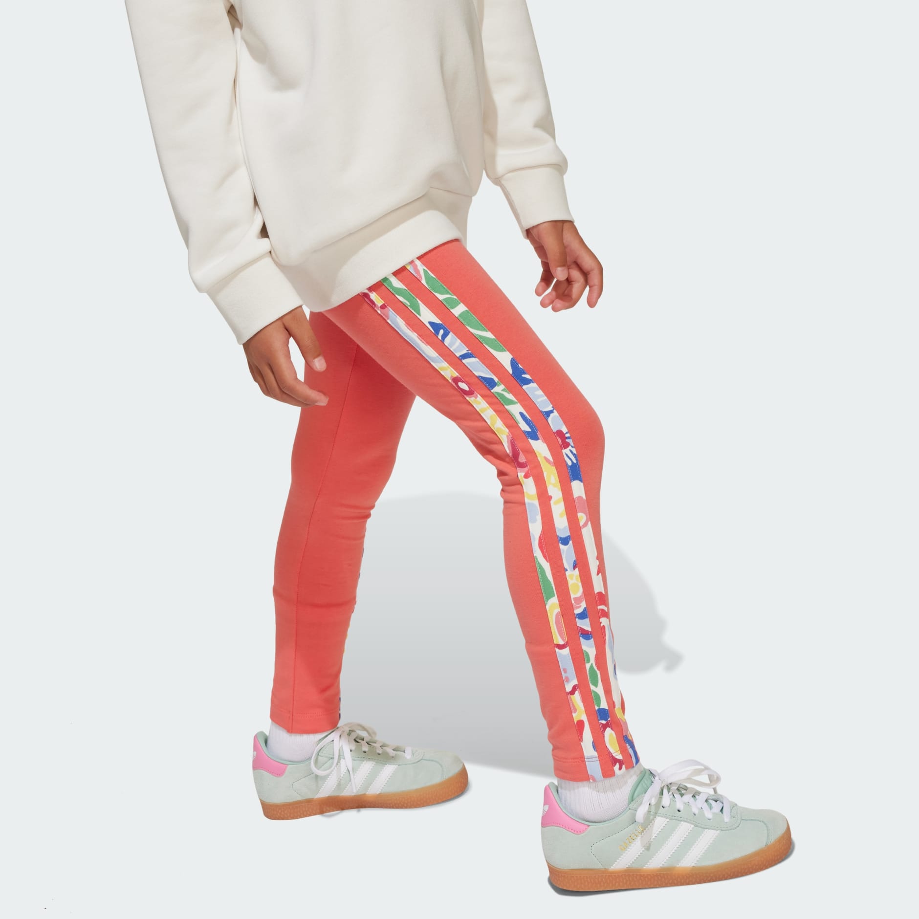 Set cu colanți adidas Originals x Liberty London pentru copii