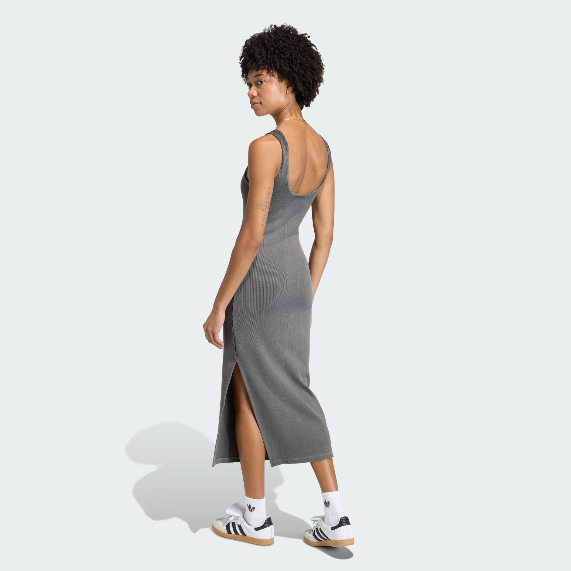 ESSENTIALS RIB TANK MAXI DRESS WASHED