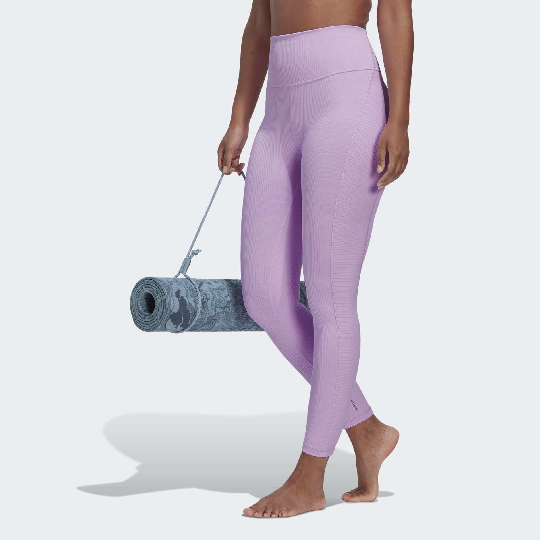 بنطال ضيّق Yoga Studio Luxe Wind Super-High-Waisted Rib