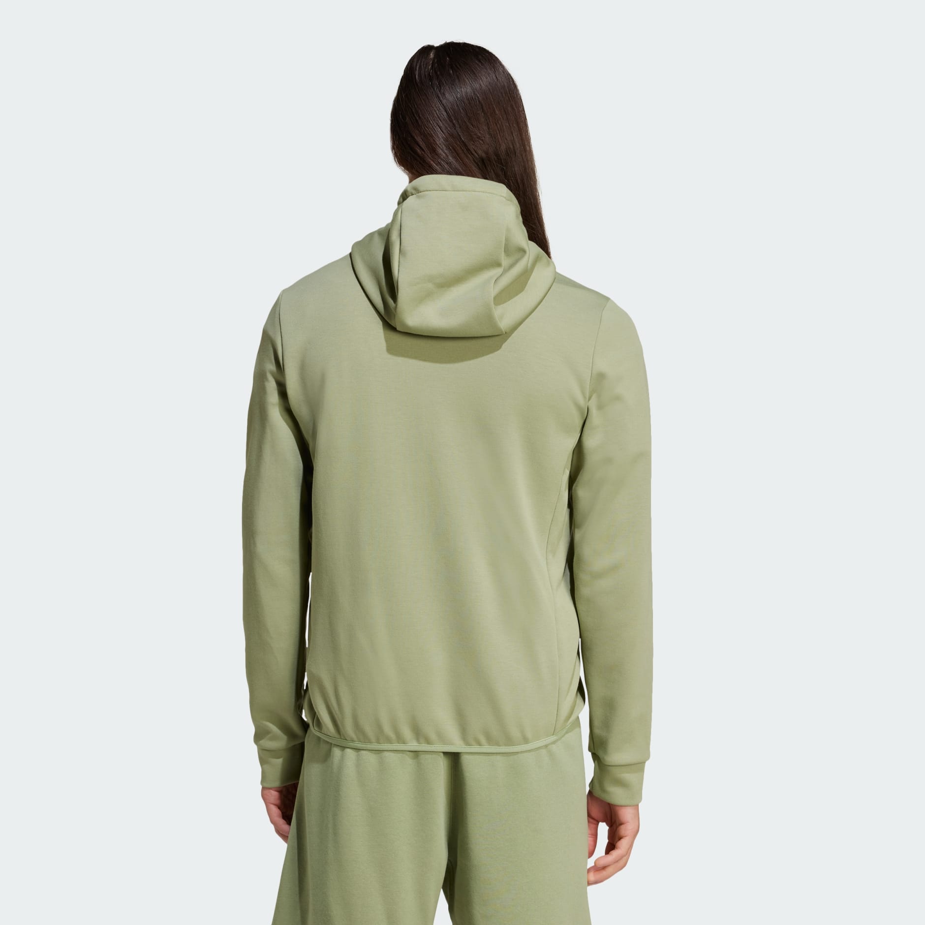 Clothing - Essentials Hybrid Down Hooded Jacket - Green
