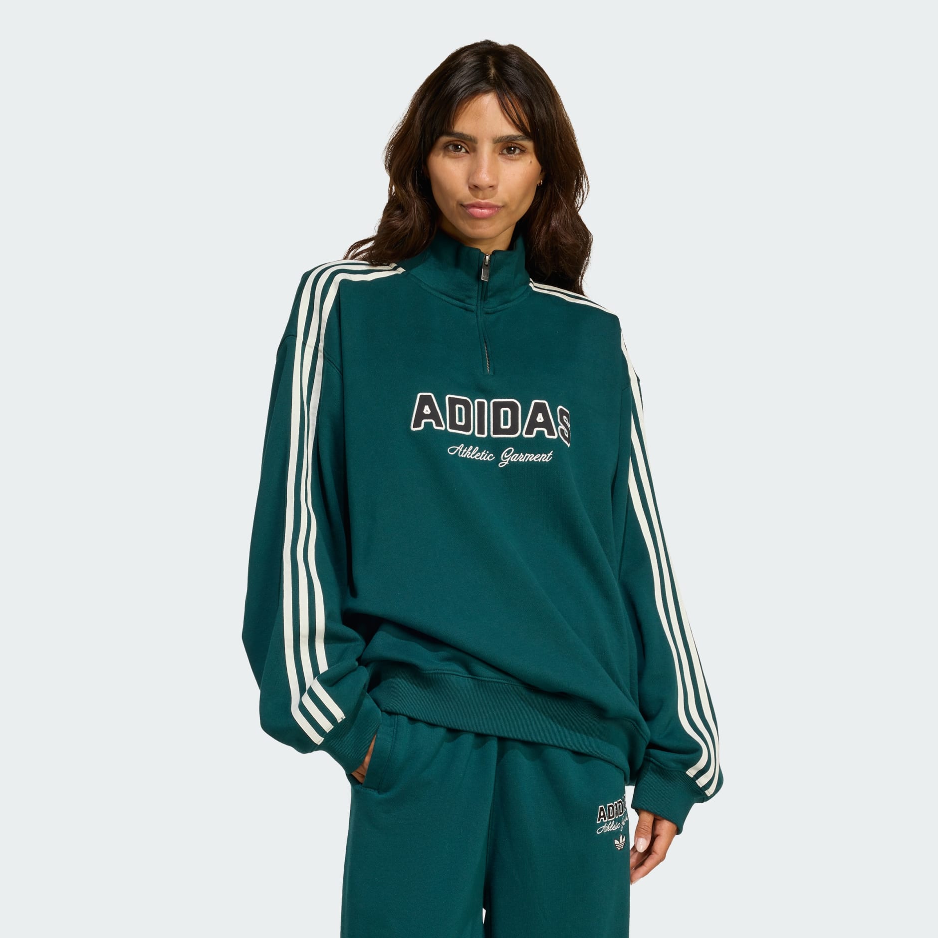 ADIDAS ORIGINALS ATHL DEPT GRAPHIC QUARTER ZIP