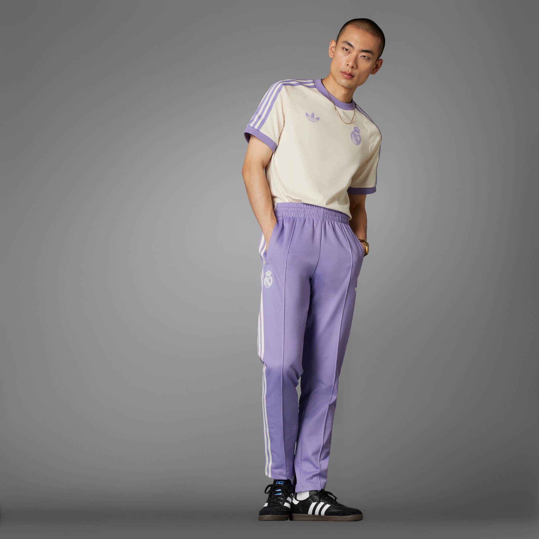 Clothing Real Madrid Track Pants Purple adidas Oman