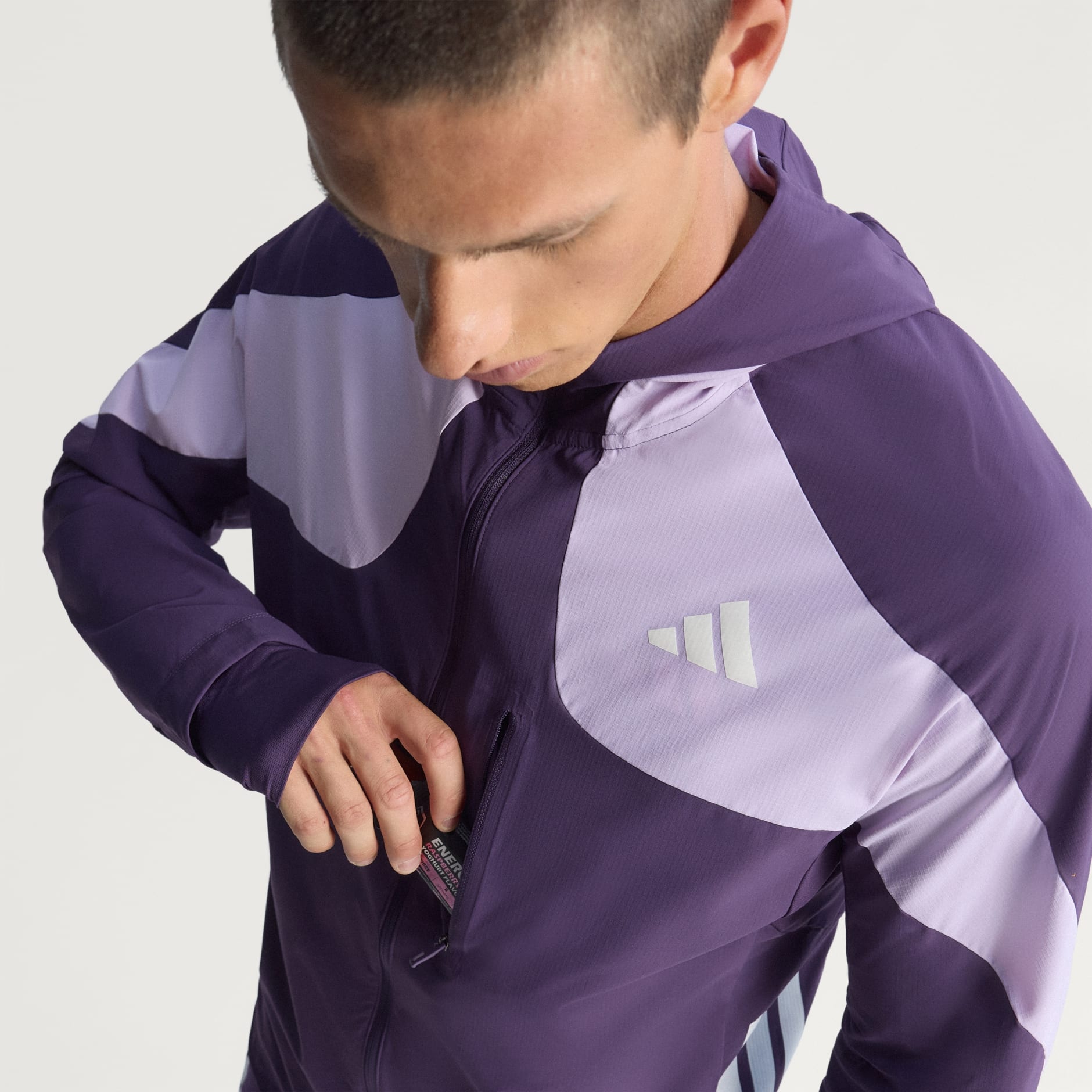 Clothing - Adizero Running Jacket - Purple | adidas Oman