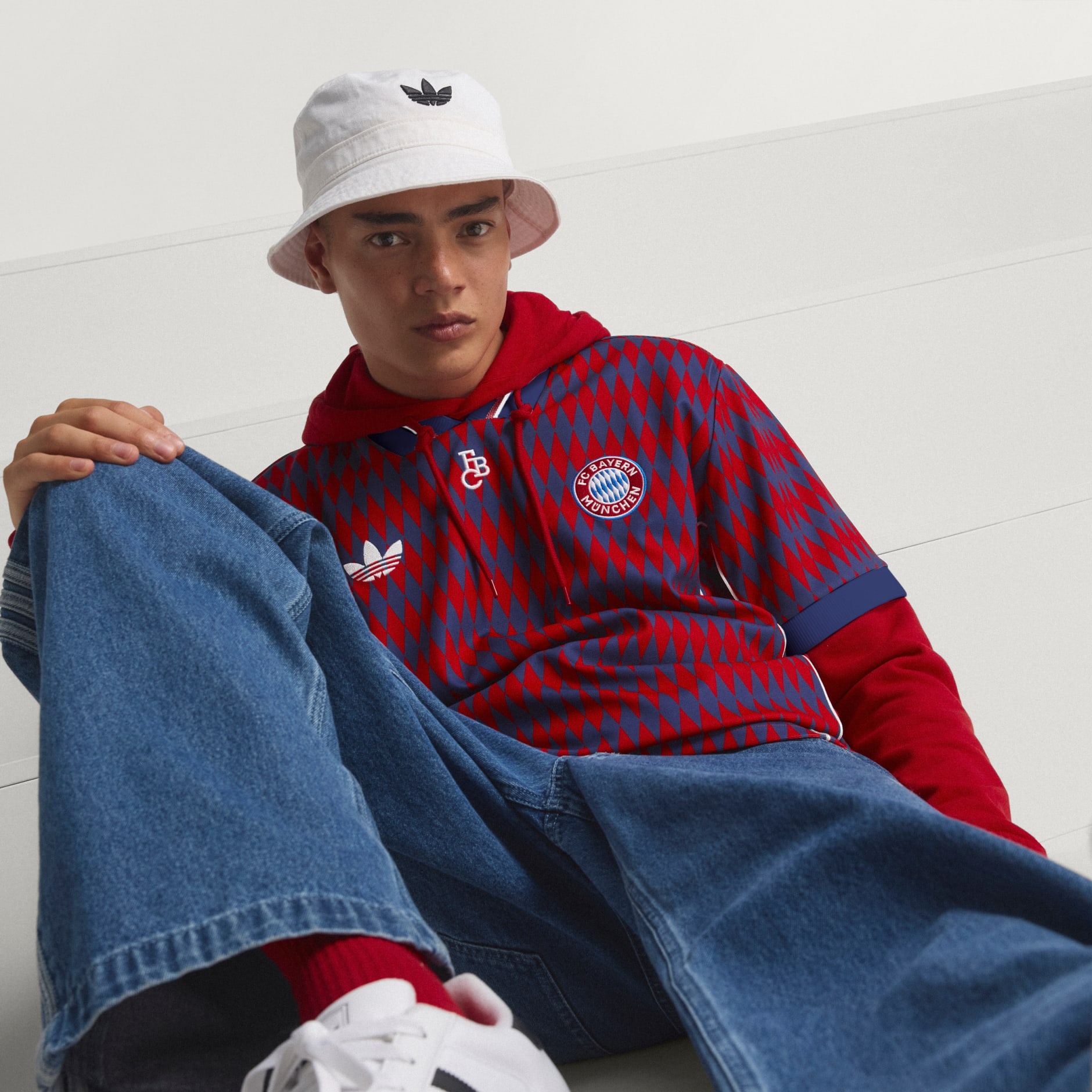 Clothing - FC Bayern Munich LFSTLR Jersey - Red | adidas Oman Clothing - FC Bayern Munich LFSTLR Jersey - Red | adidas Oman