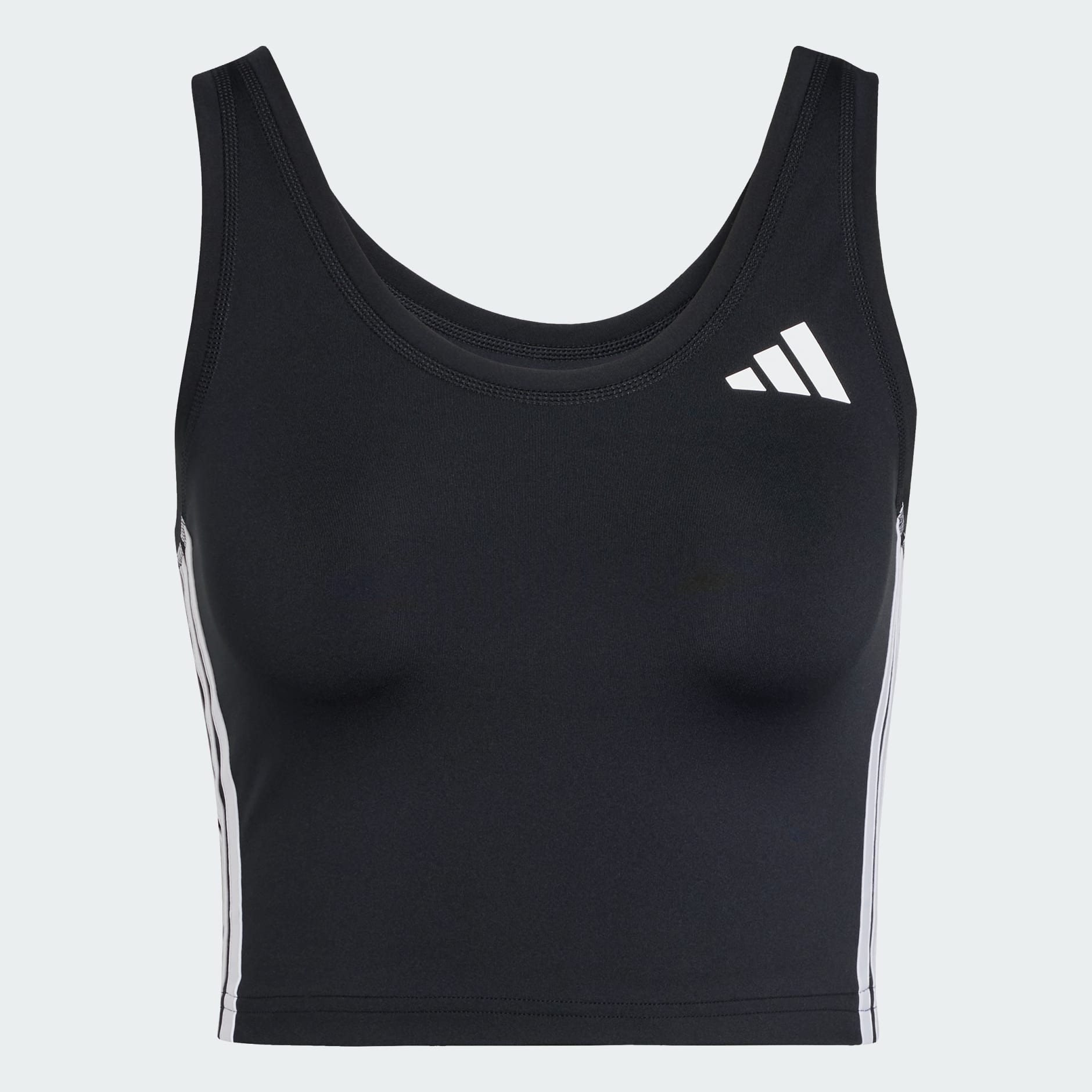 Train Essentials 3-Stripes Crop Tank Top